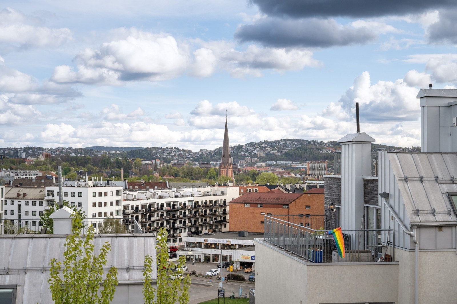 Utsikt fra balkongen. Galleribilde