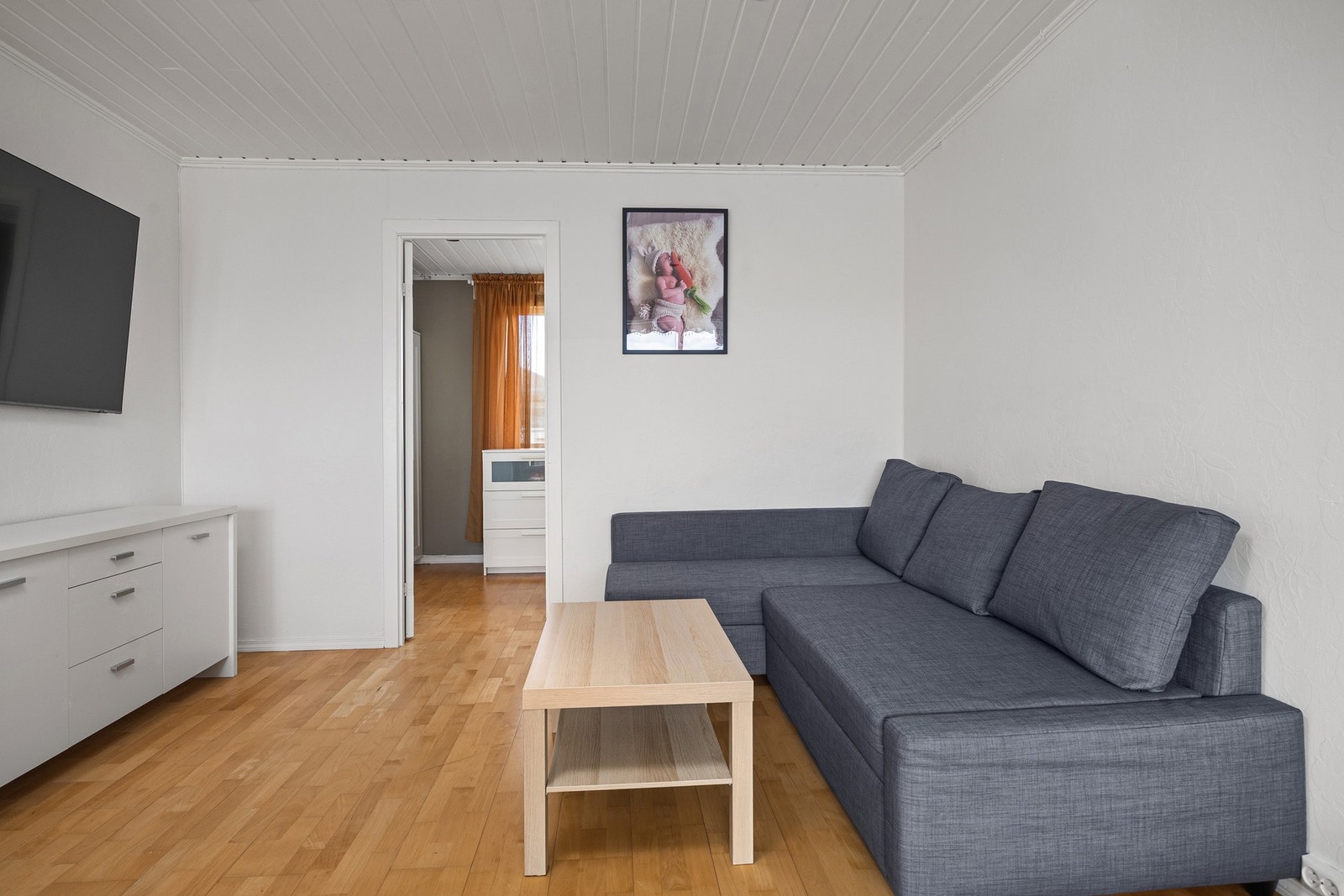 Parkett på gulv. Galleribilde