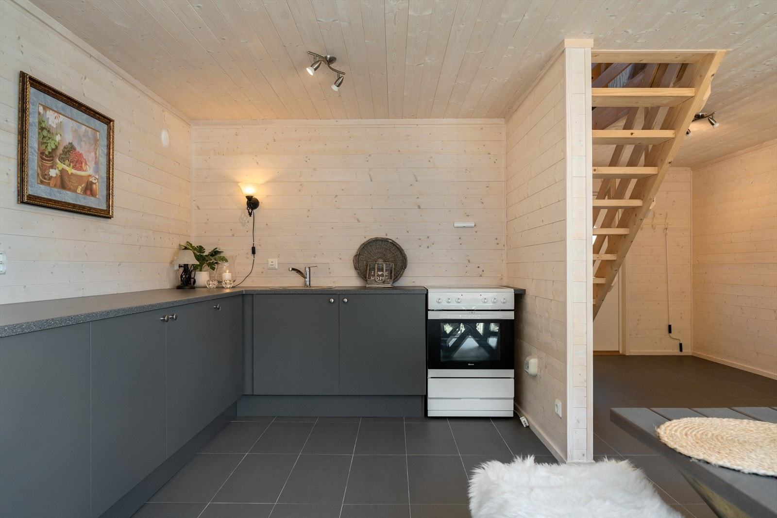 Inneholder komfyr, vask og kjøleskap. Galleribilde