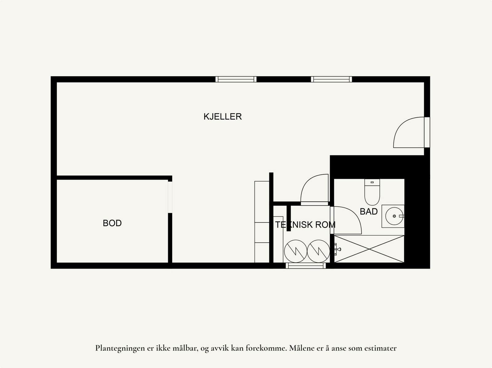 Plantegning - underetg. Galleribilde