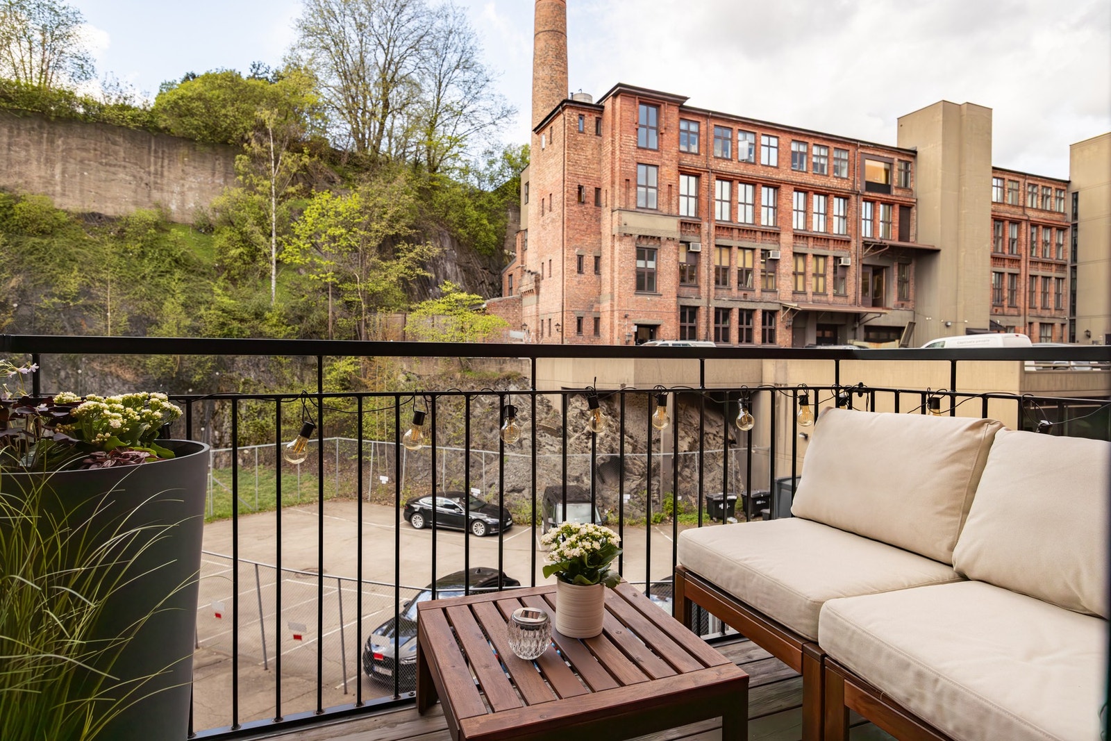 Her får du en balkong vendt mot vest, noe som gir gode solforhold på ettermiddagen. Galleribilde