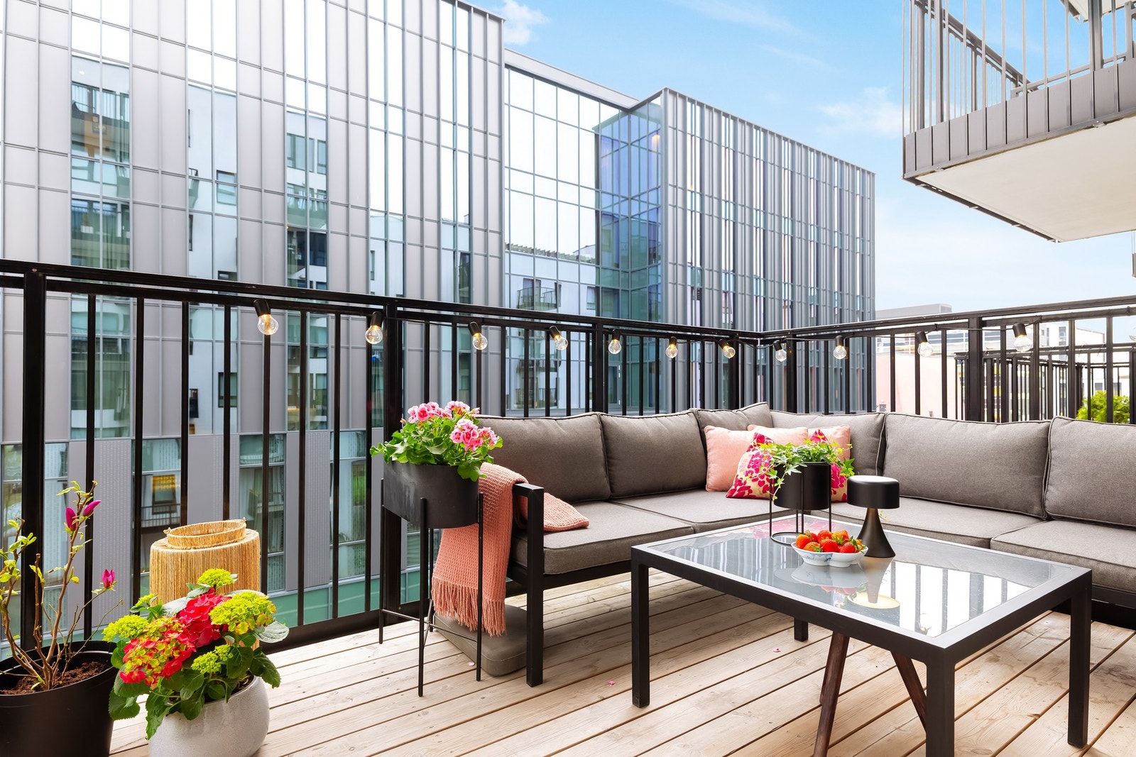 Her får du gleden av en balkong på 7 kvm. Galleribilde