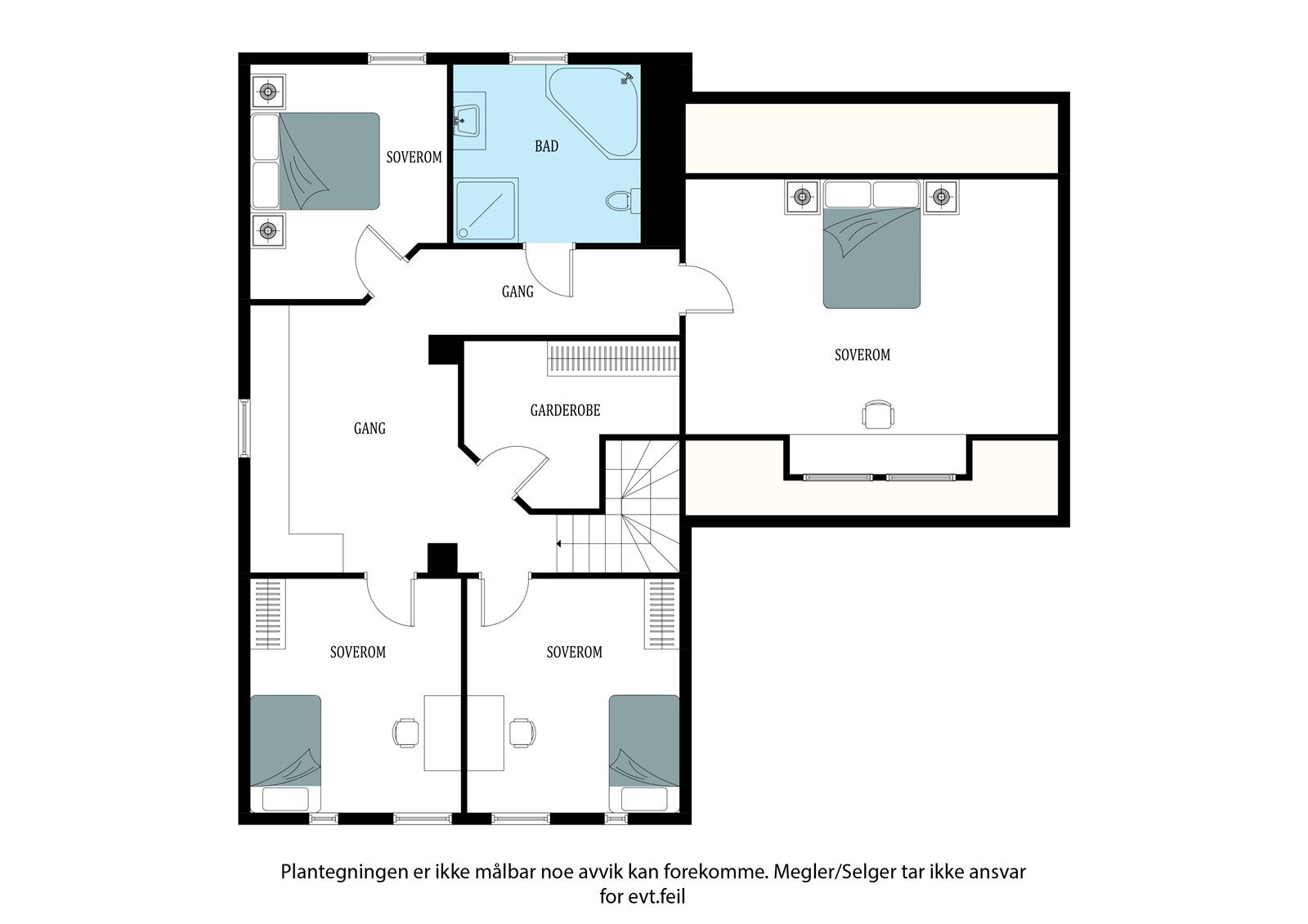 Plantegning 2. etasje Galleribilde