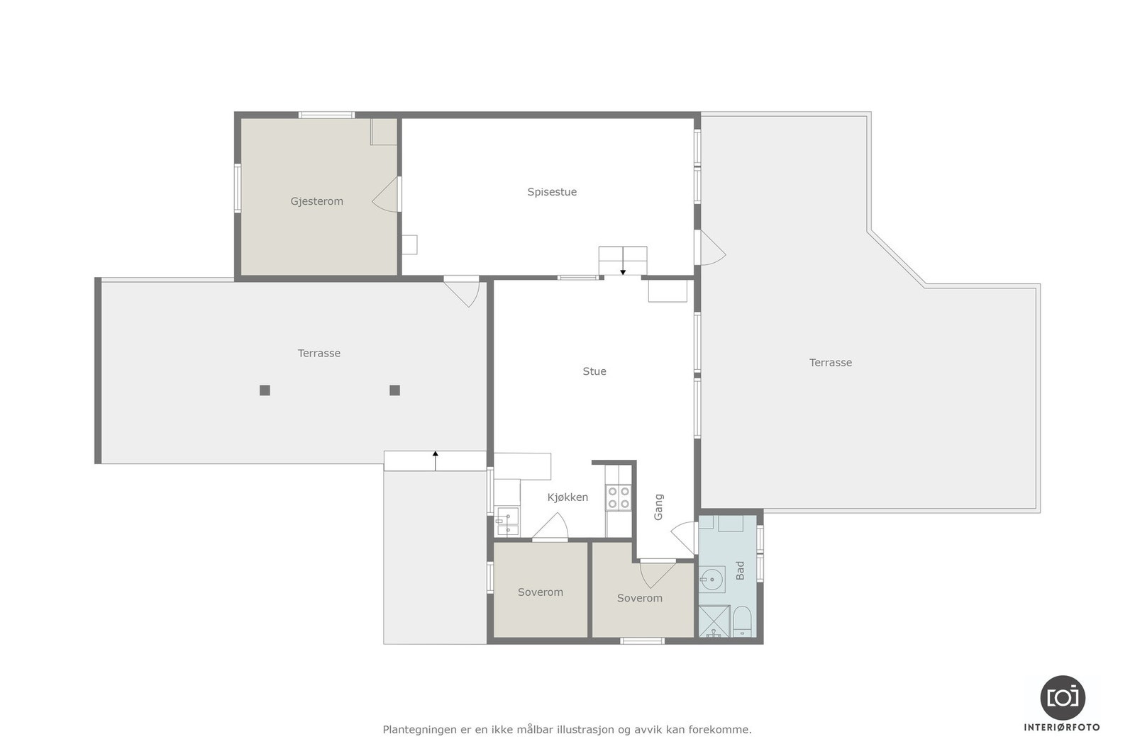 Plantegning Galleribilde