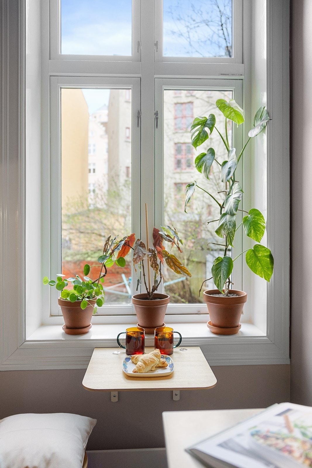 Her kan morgenkoppen nytes med hyggelig utsyn. Galleribilde