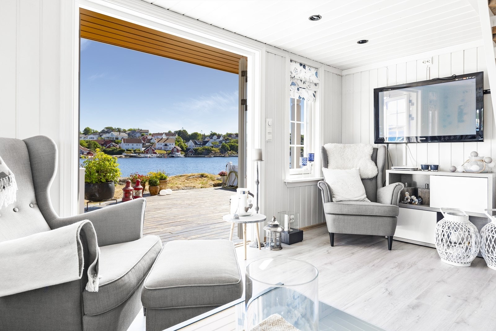 Utgang til terrasse. Galleribilde