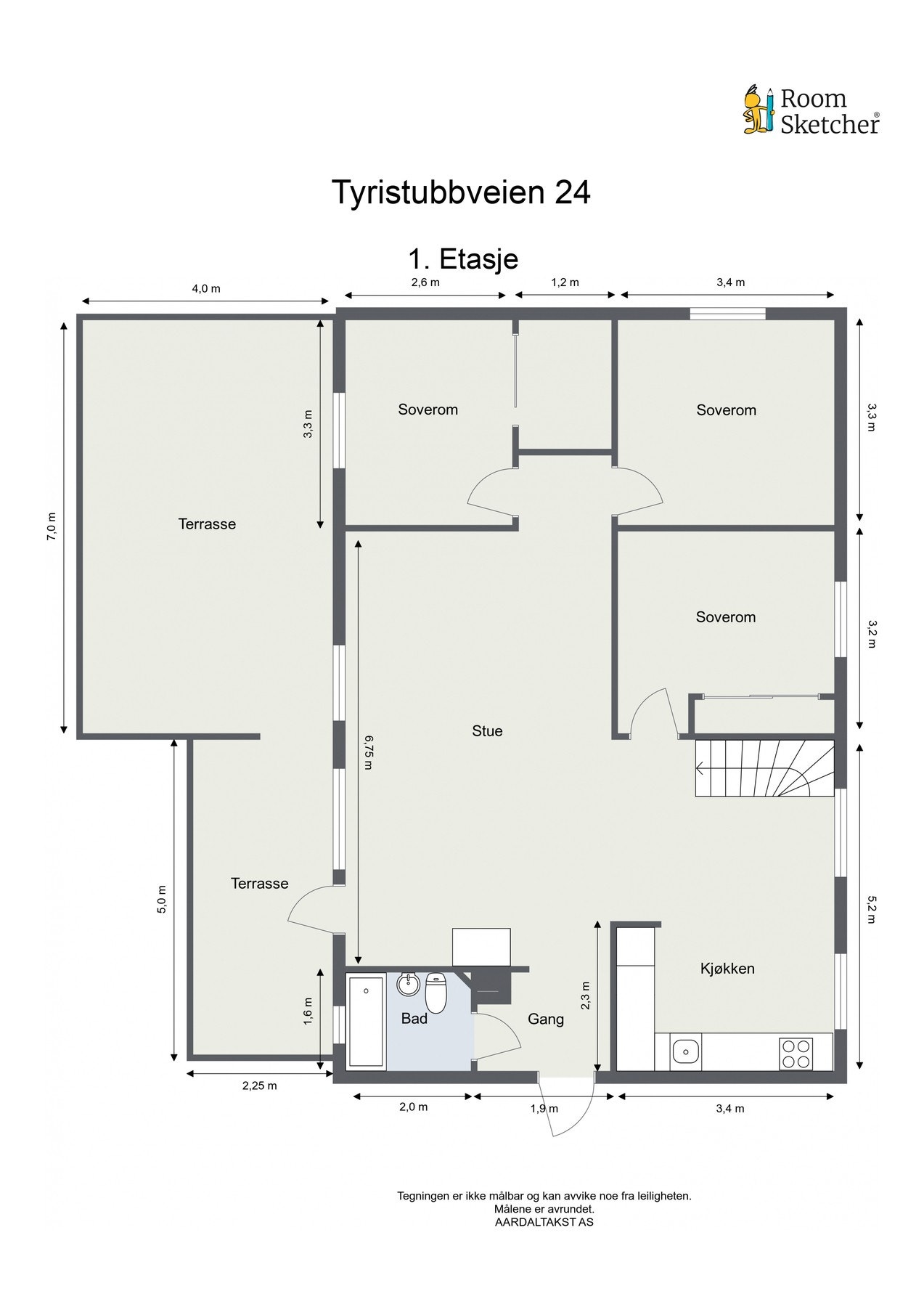 Planskisse første etasje. Galleribilde
