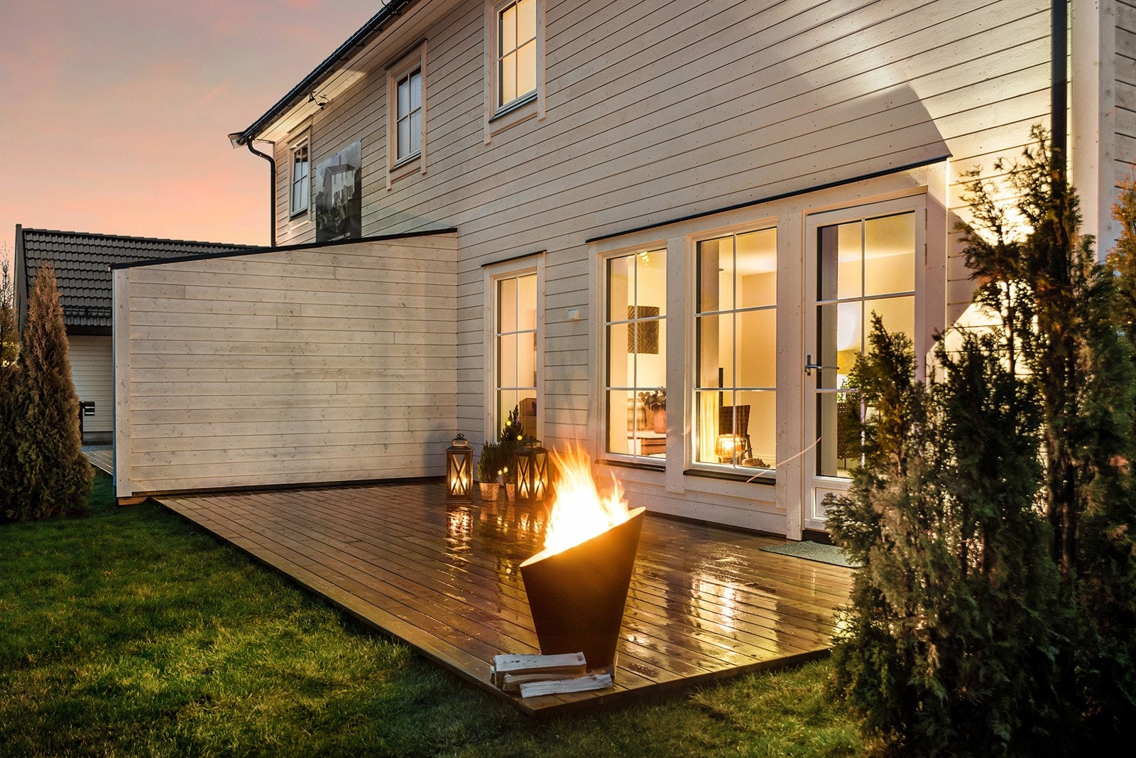 Her kan man nyte solrike dager. Galleribilde