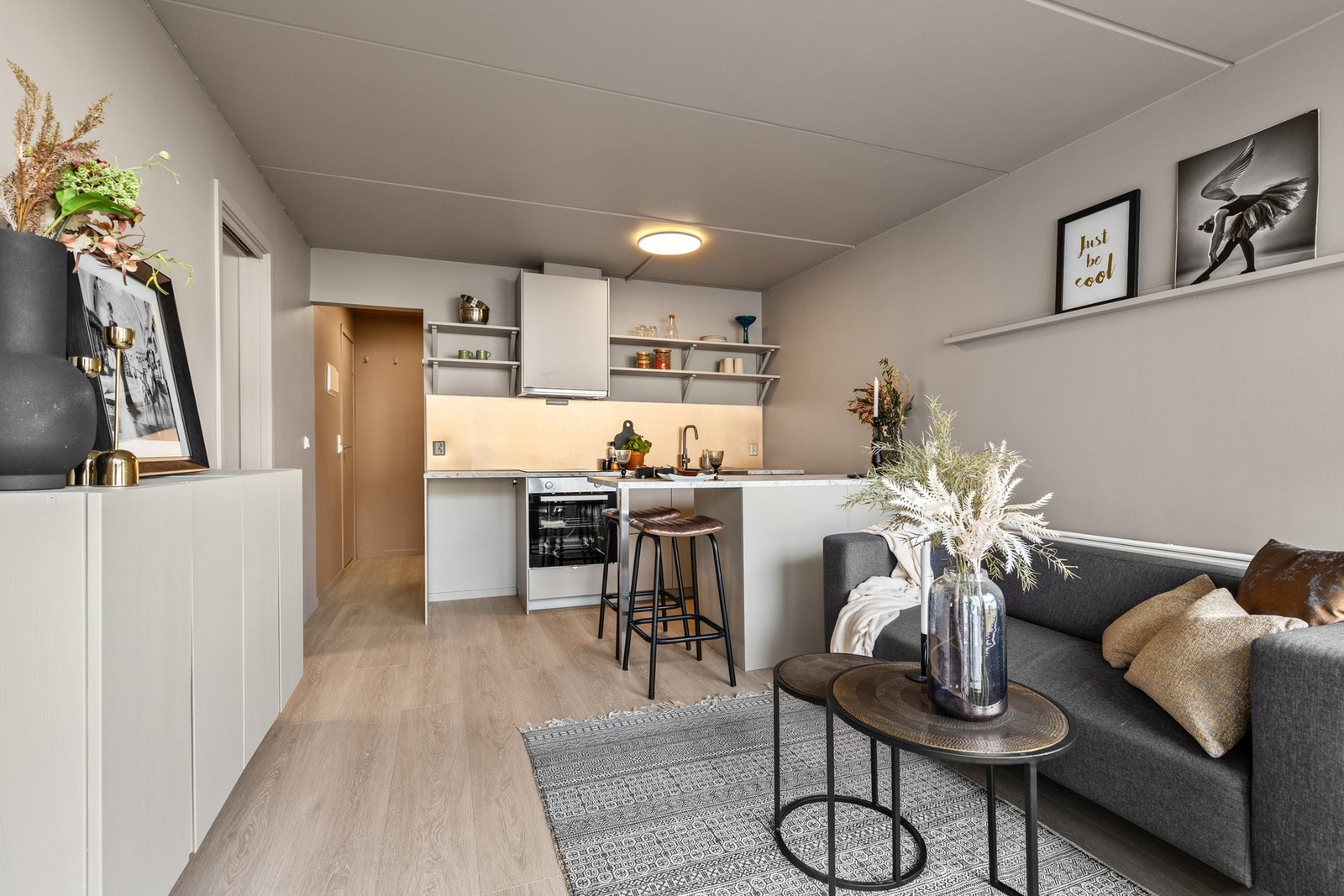 Dette er en pen og moderne leilighet med hybel og arealeffktiv planløsning Galleribilde