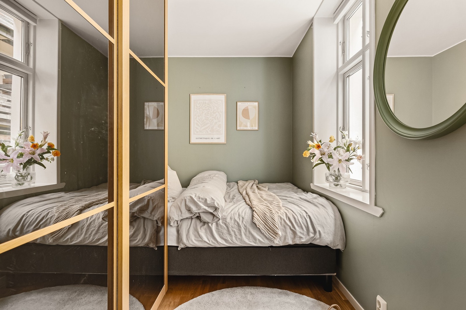 Soverommet måler 9,1 kvm Galleribilde