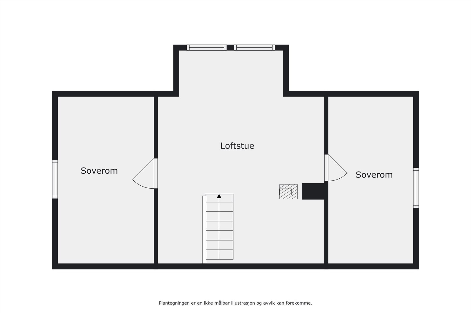 Plantegning loft Galleribilde