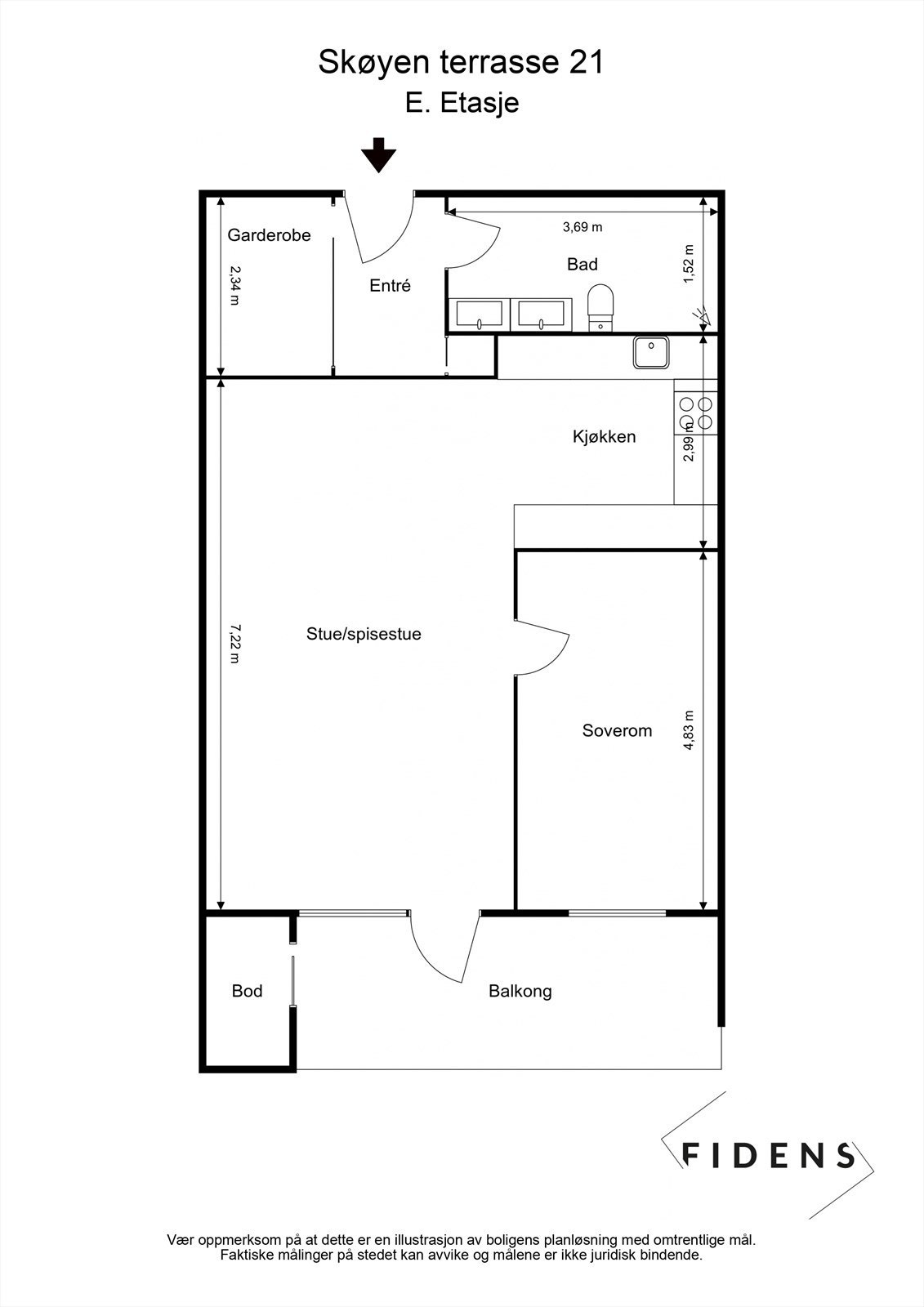 Plantegning Galleribilde