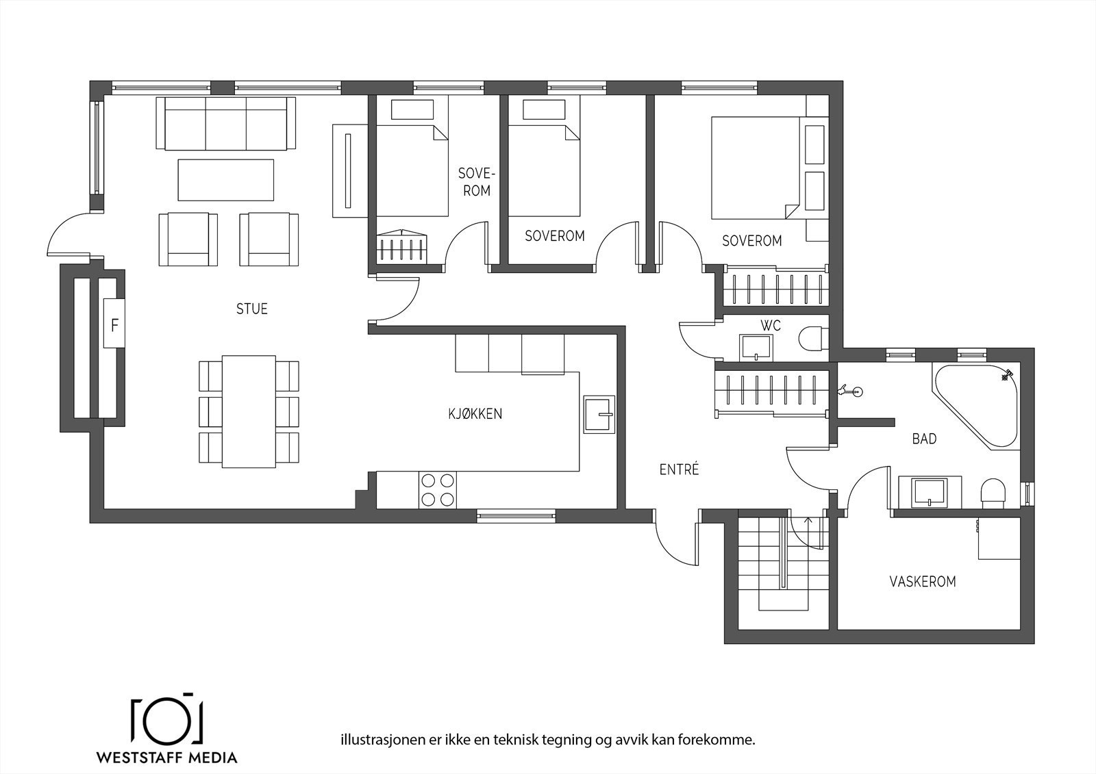 Planskisse hovedplan. Galleribilde