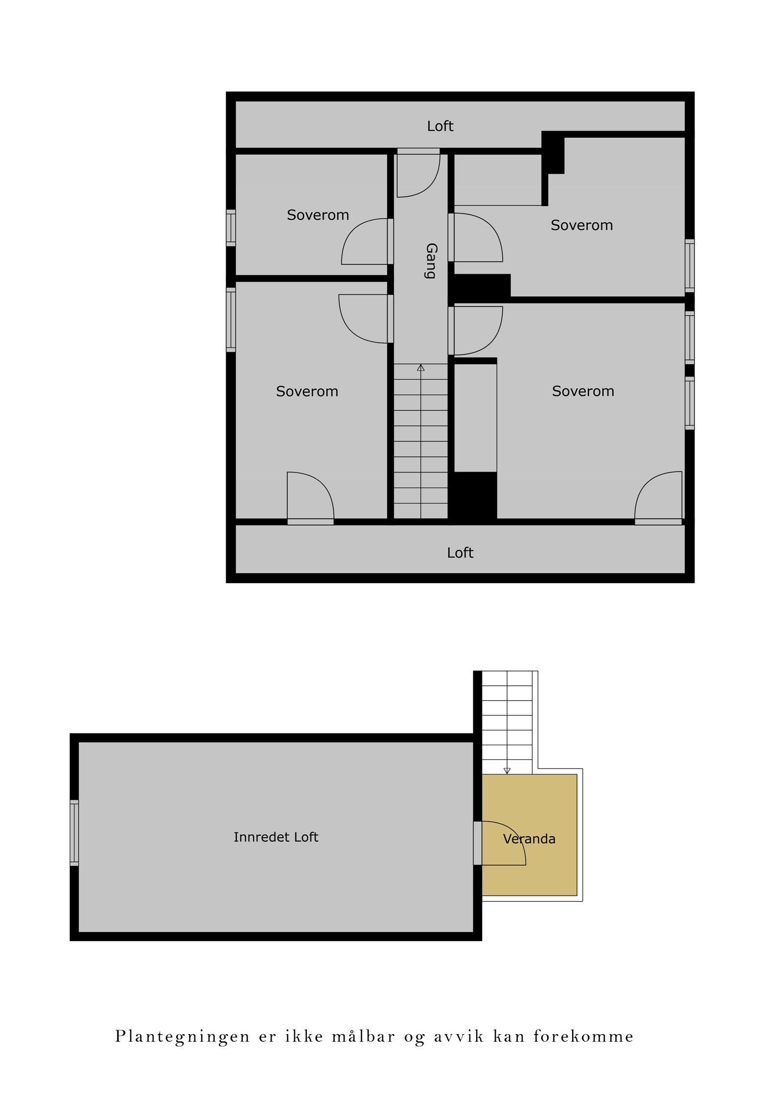 Plantegning 2. etasje Galleribilde