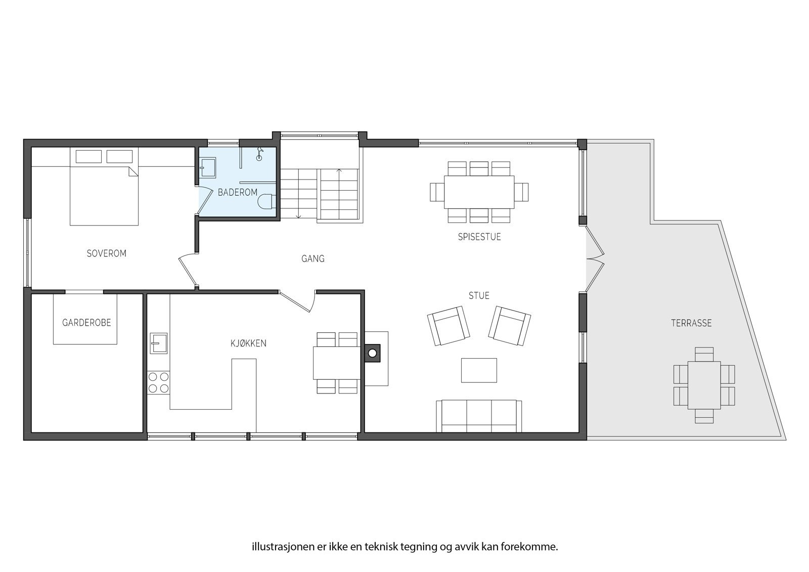 Plantegning 2. etasje Galleribilde