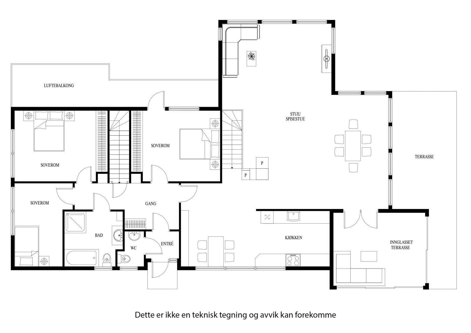Plantegning hovedetasje Galleribilde