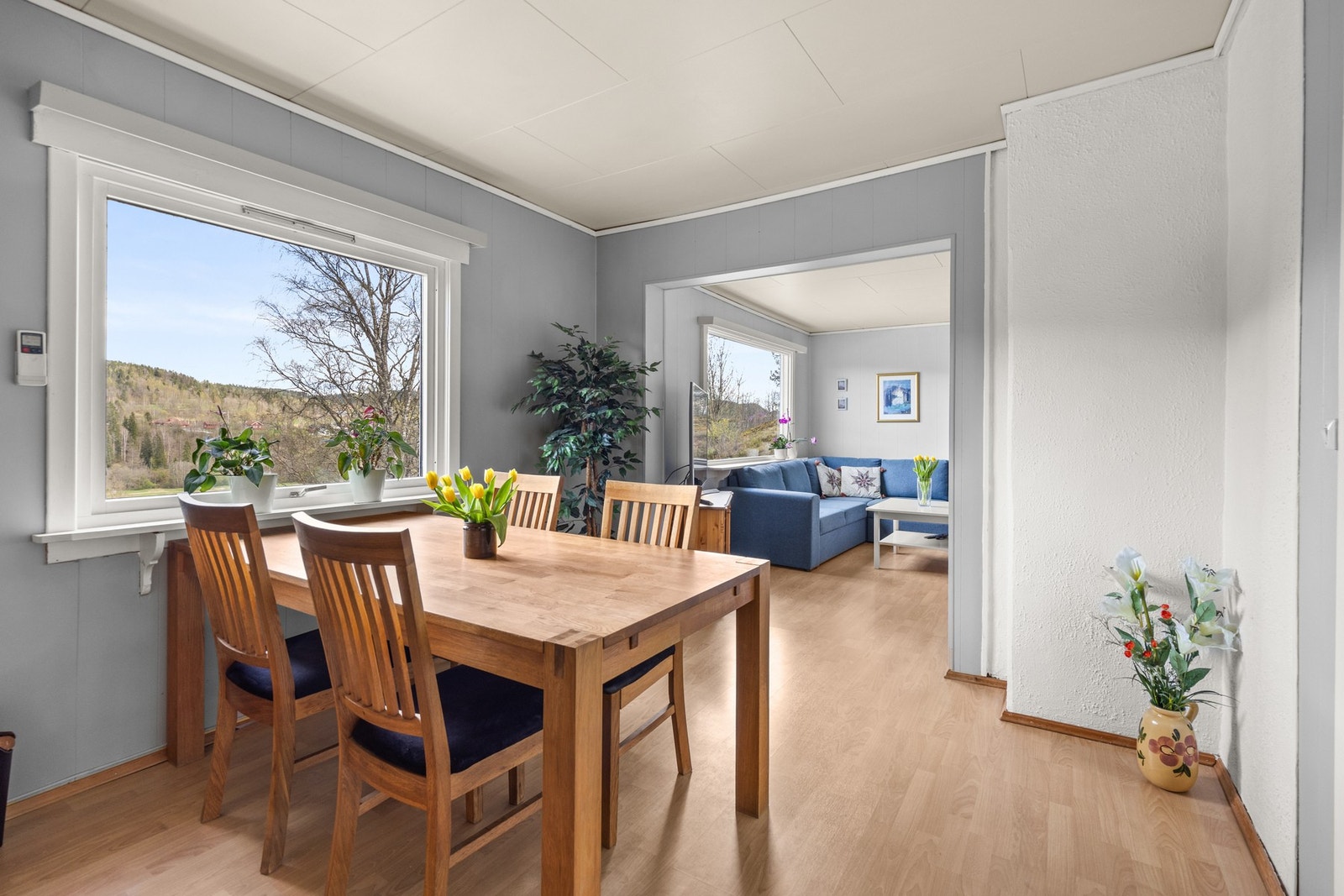 Her er det god plass til et romslig spisebord Galleribilde