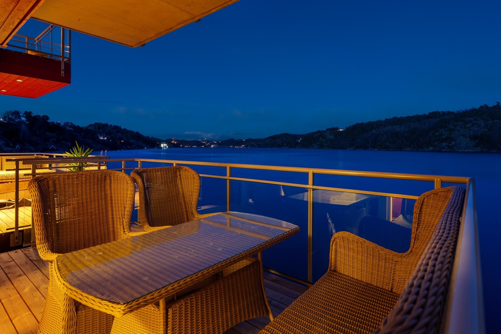 Nydelig også på kvelden på balkongene Galleribilde