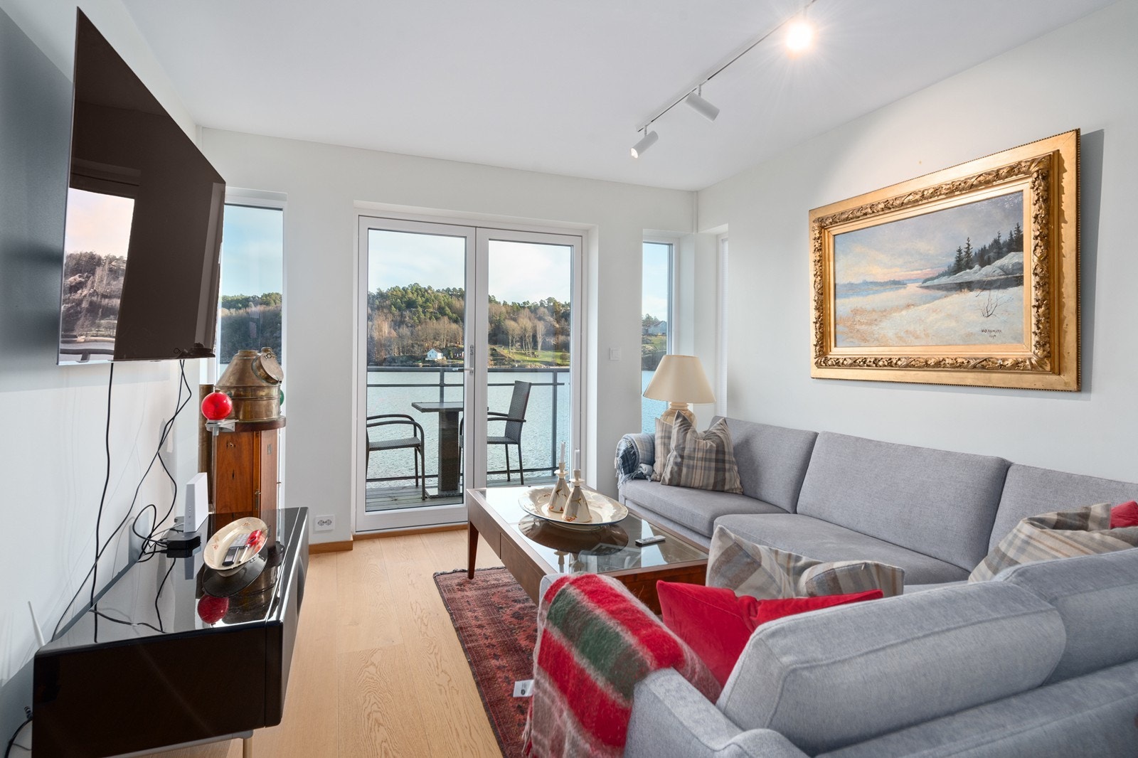 Stue med utgang til balkong Galleribilde