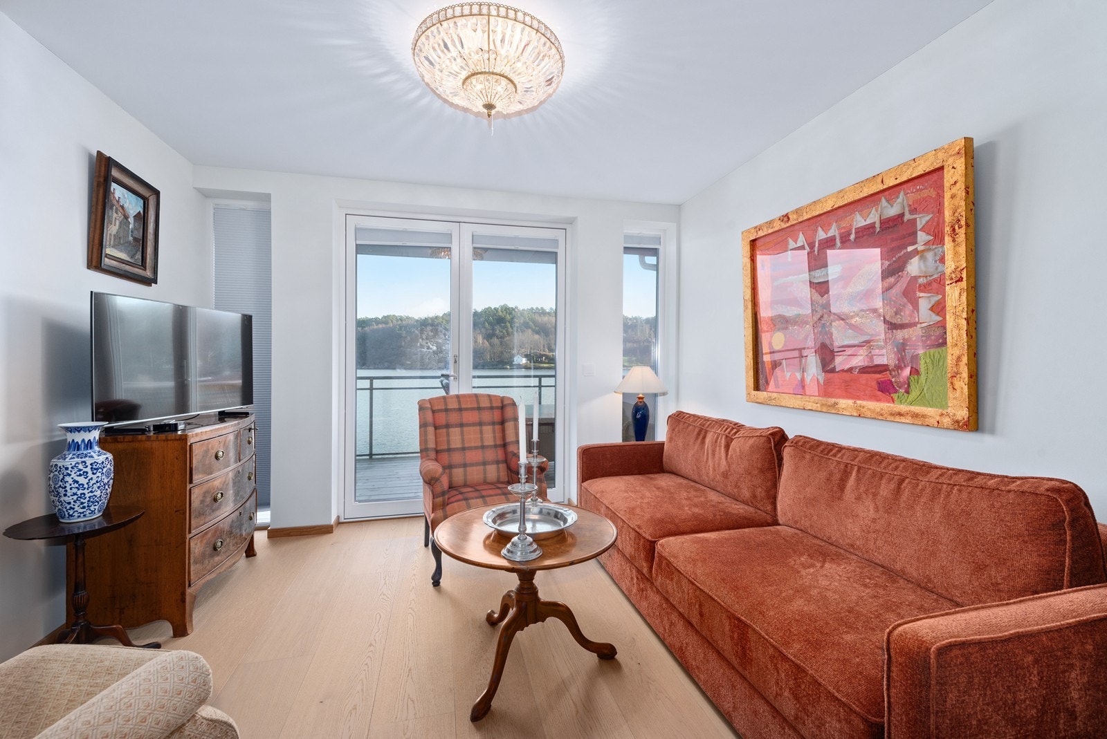 Stue med utgang til balkong Galleribilde