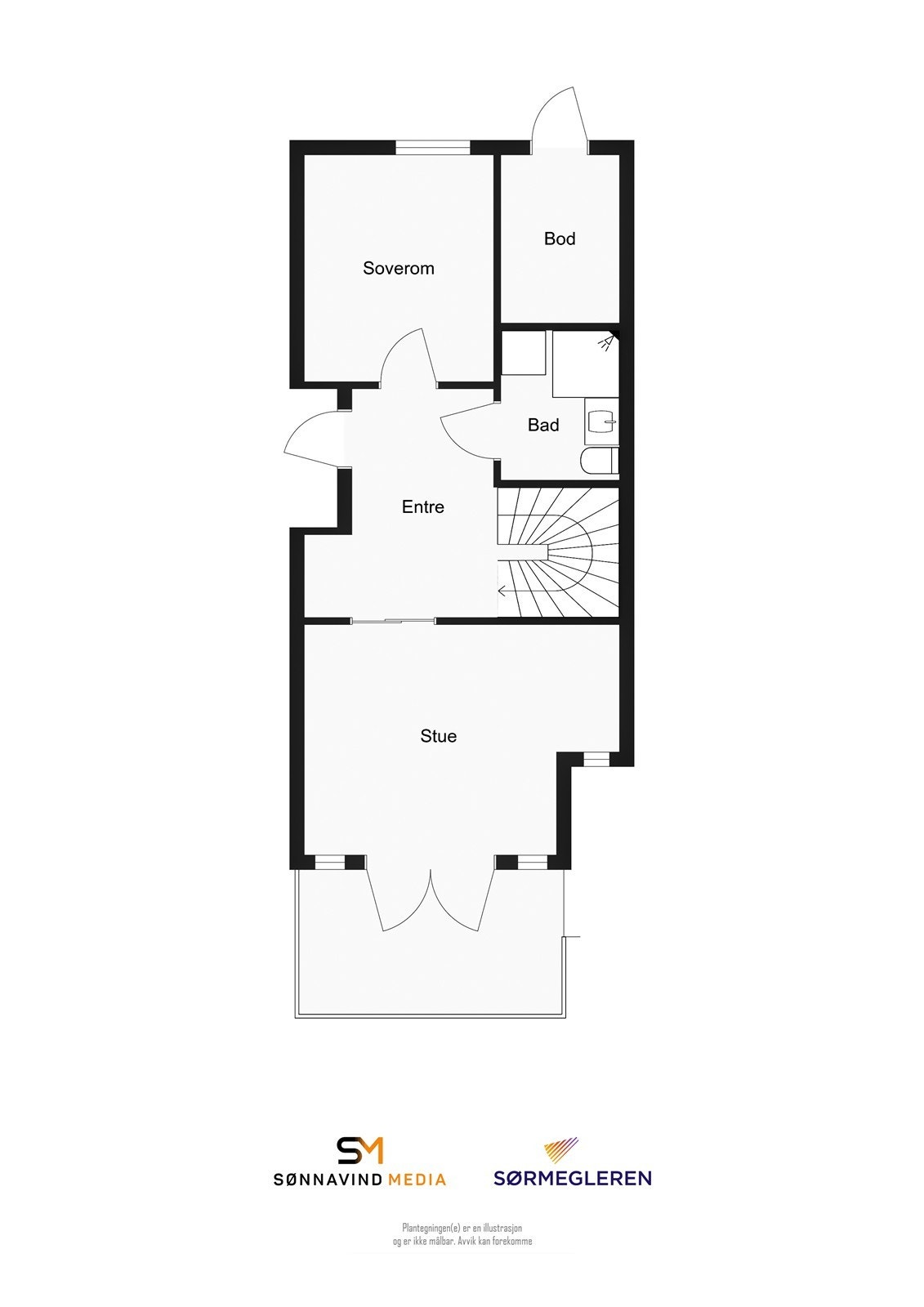 Plantegning 1. etg. Galleribilde
