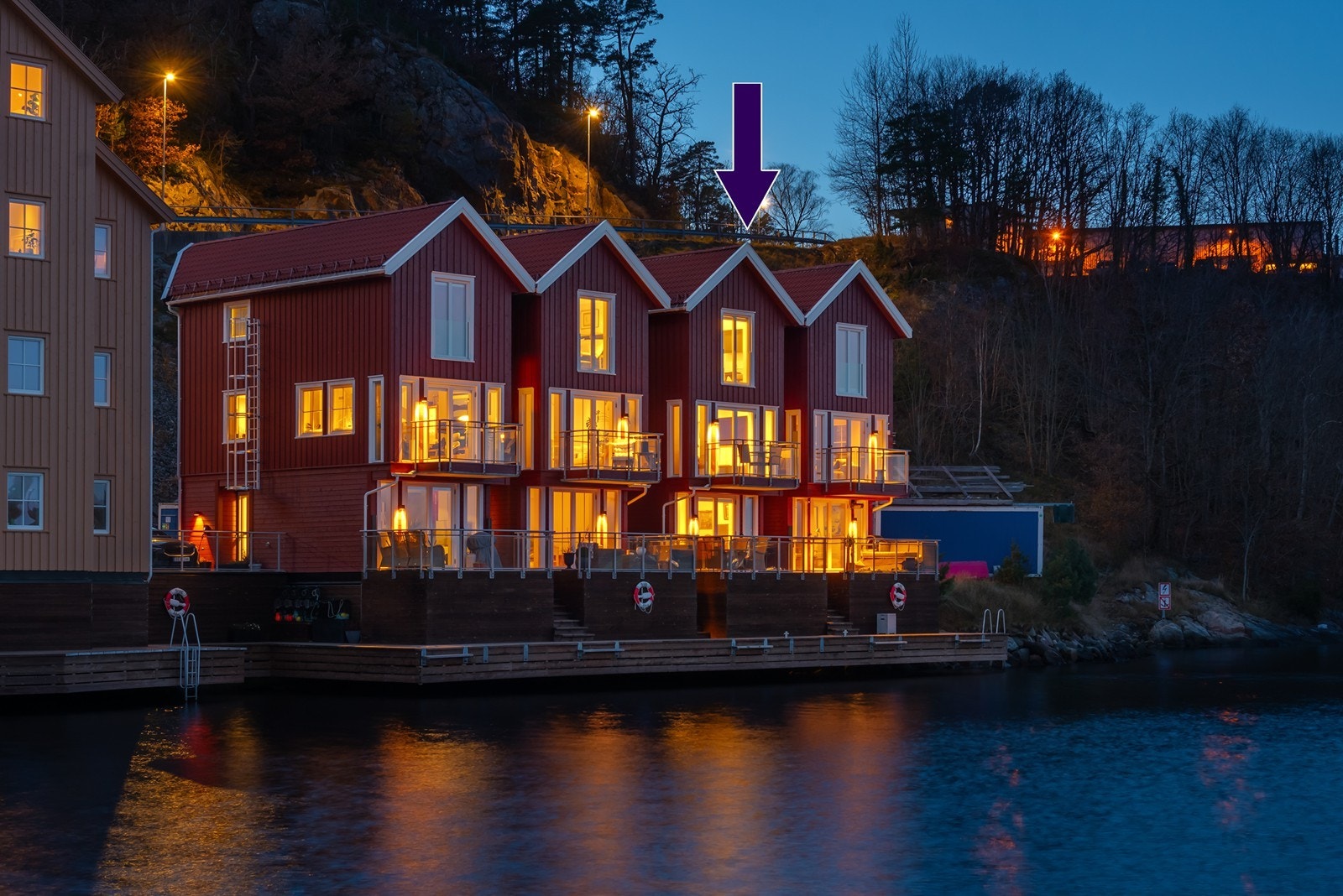 Kveldssteming ved sjøen Galleribilde