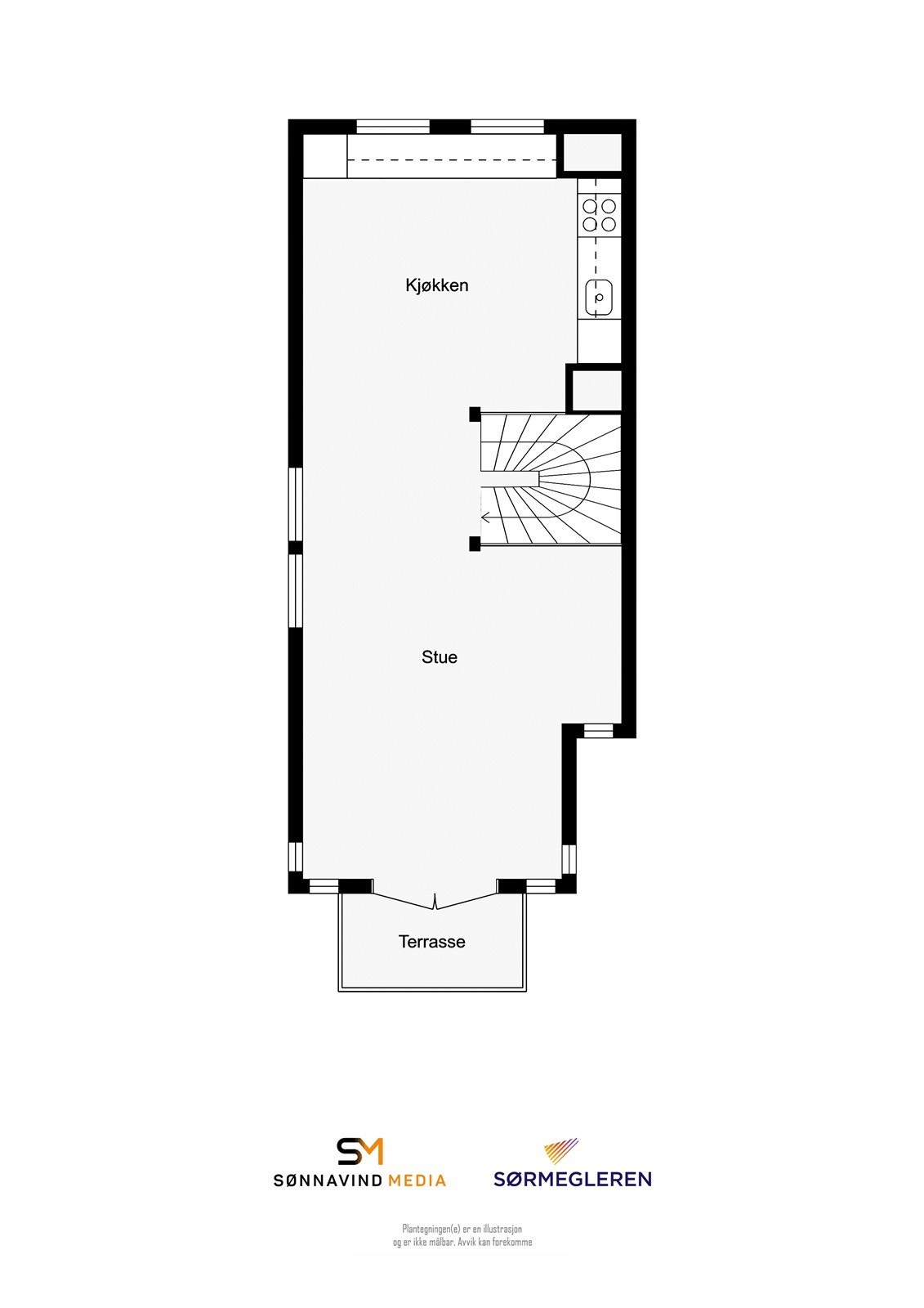 Plantegning 2 etg. Galleribilde