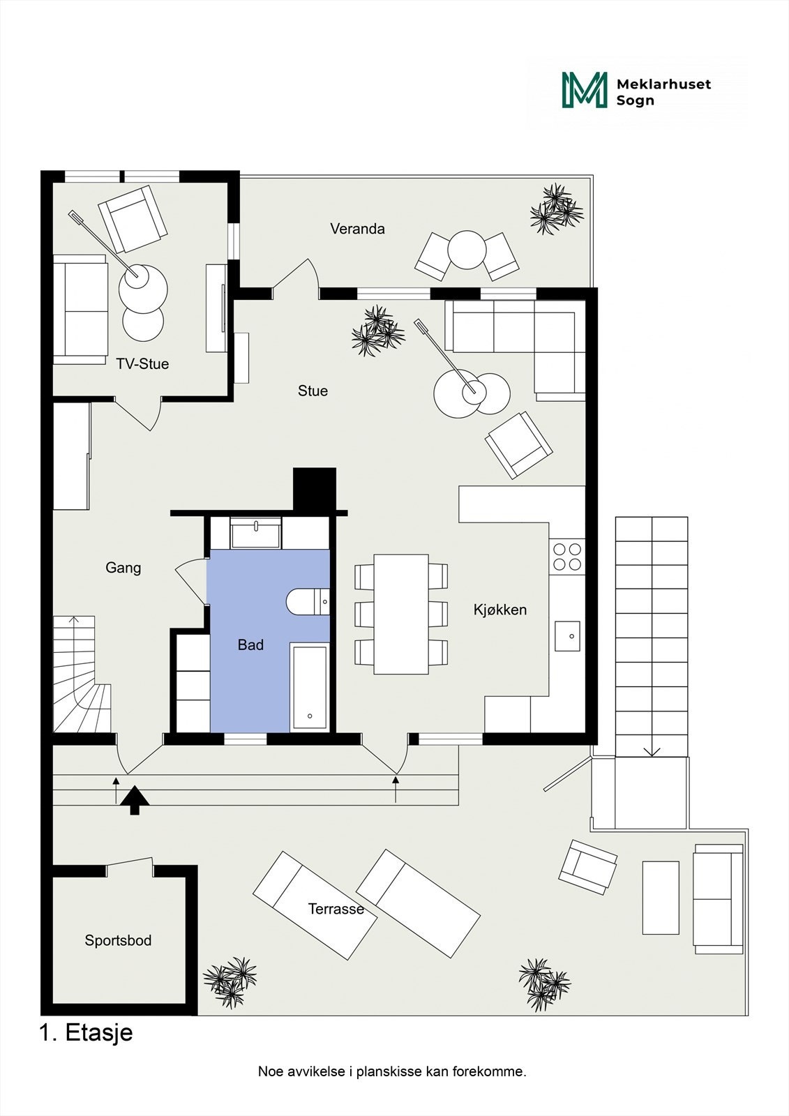 Planteikning 2D -hovudetasjen Galleribilde