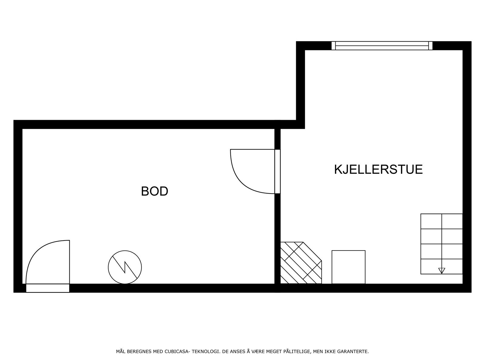 Plantegning kjelleretasje Galleribilde