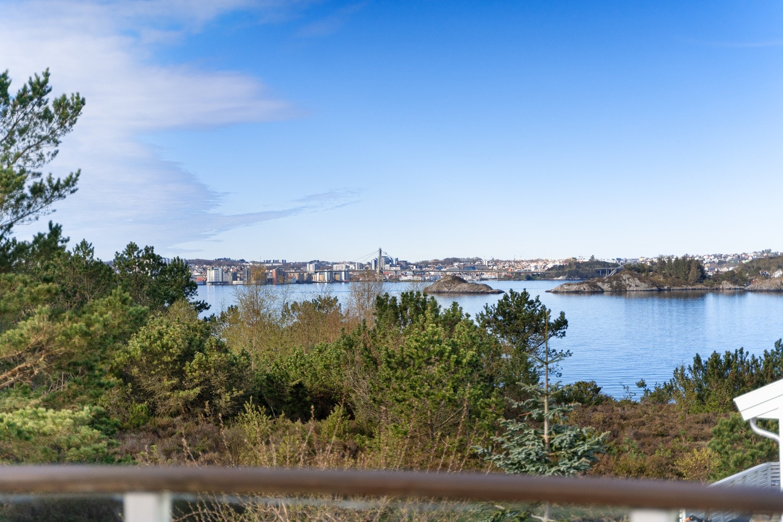 Fantastisk utsikt fra altan Galleribilde