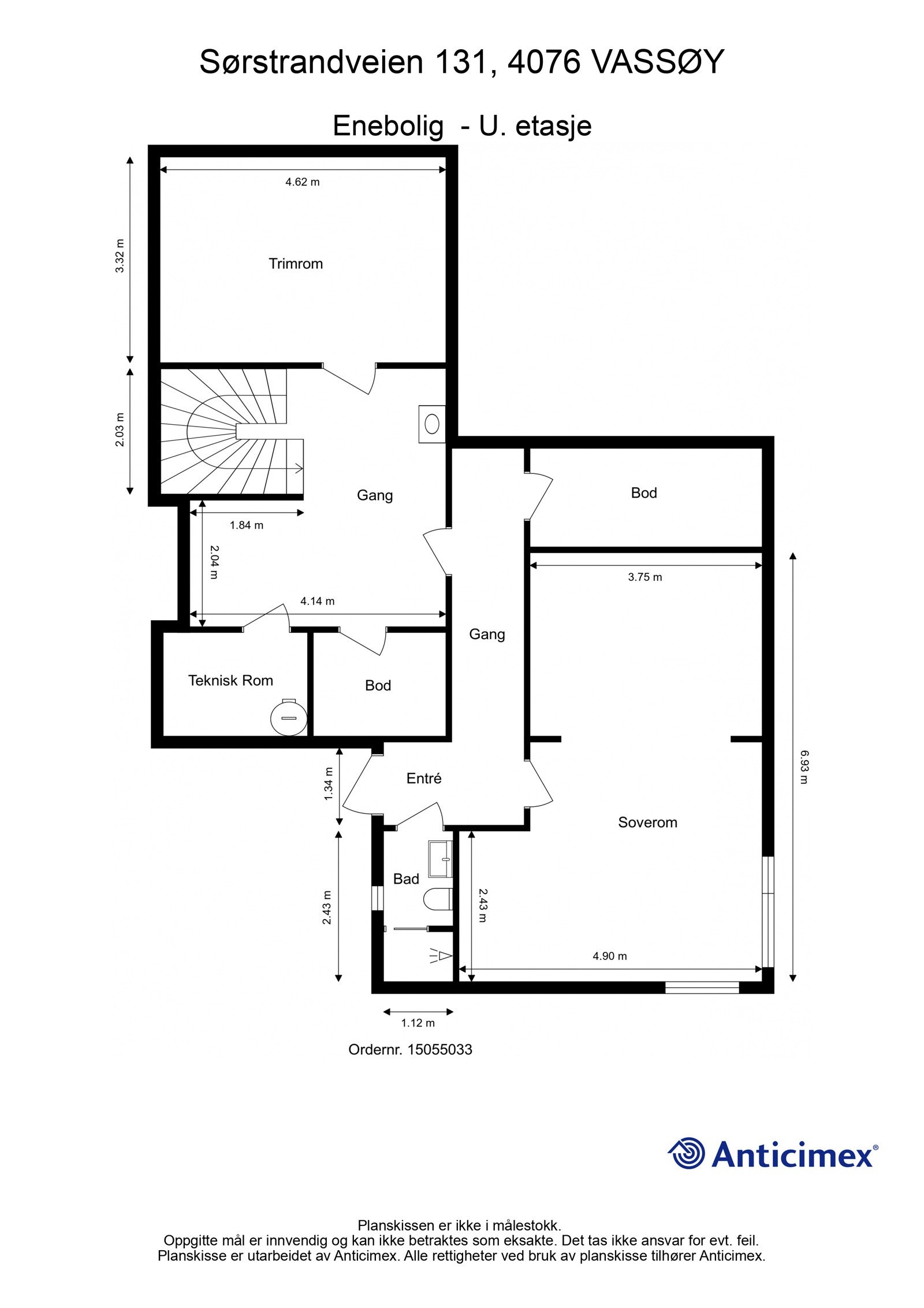 Planteging underetasje Galleribilde