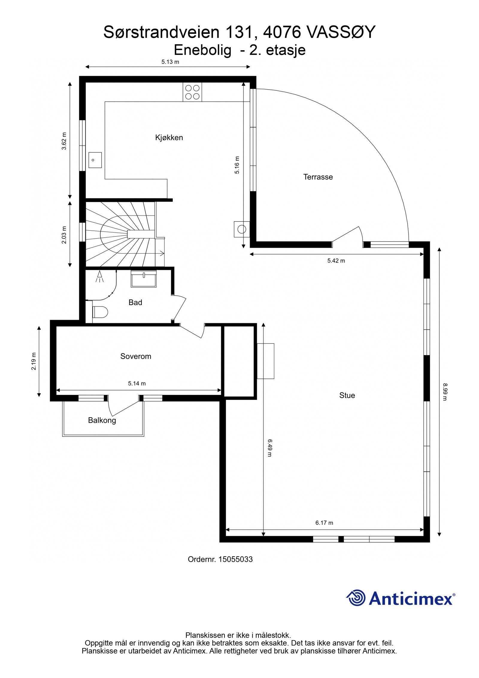 Plantegning 2. etasje Galleribilde