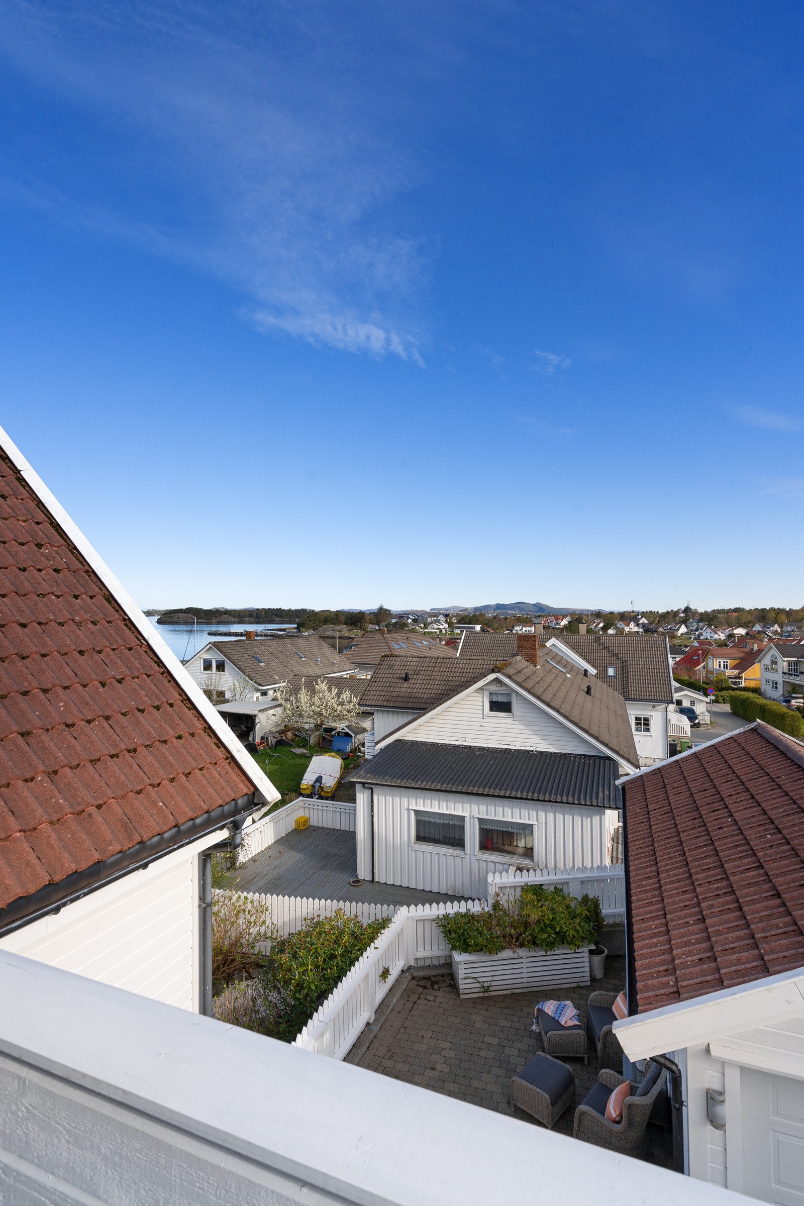 Utsikt fra balkong Galleribilde