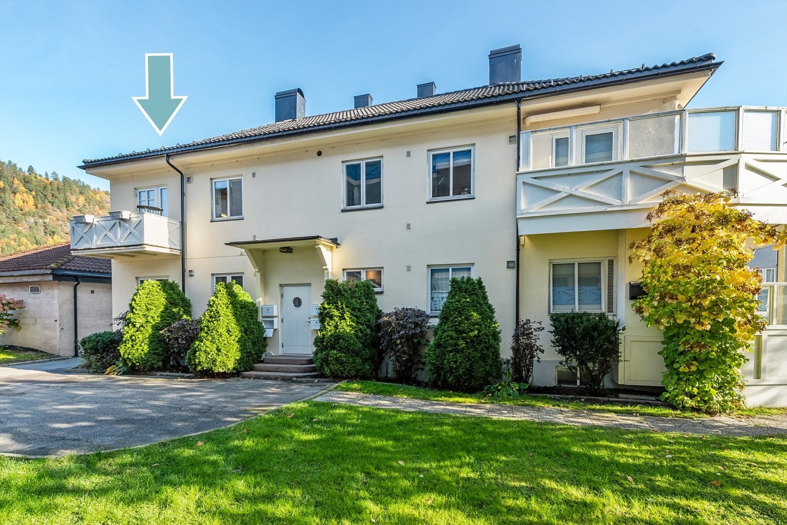 Et hyggelig inngangsparti ønsker deg velkommen hjem Galleribilde