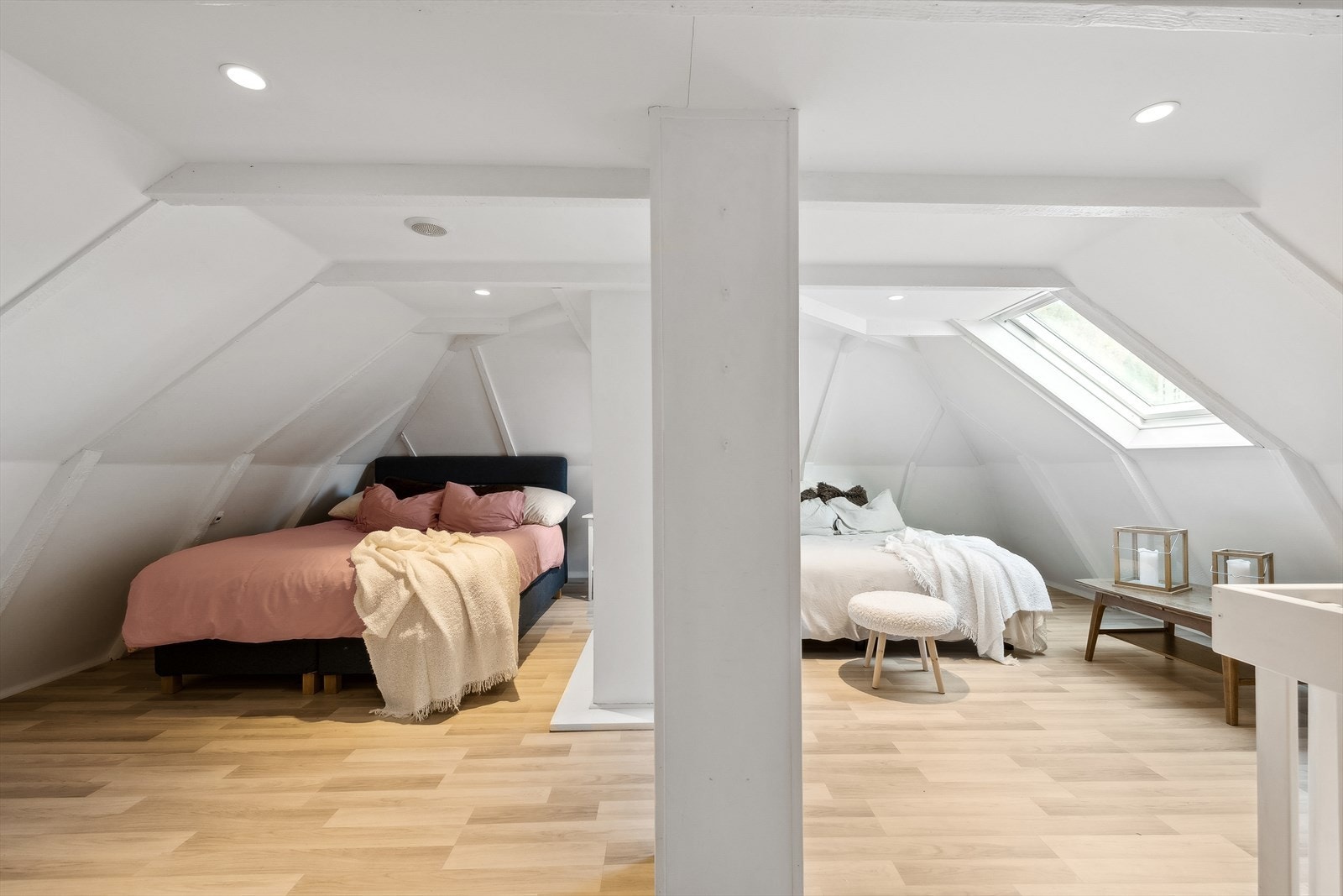 Loftet er ikke godkjent for varlig opphold. Se pkt ferdigattest i salgsoppgaven Galleribilde