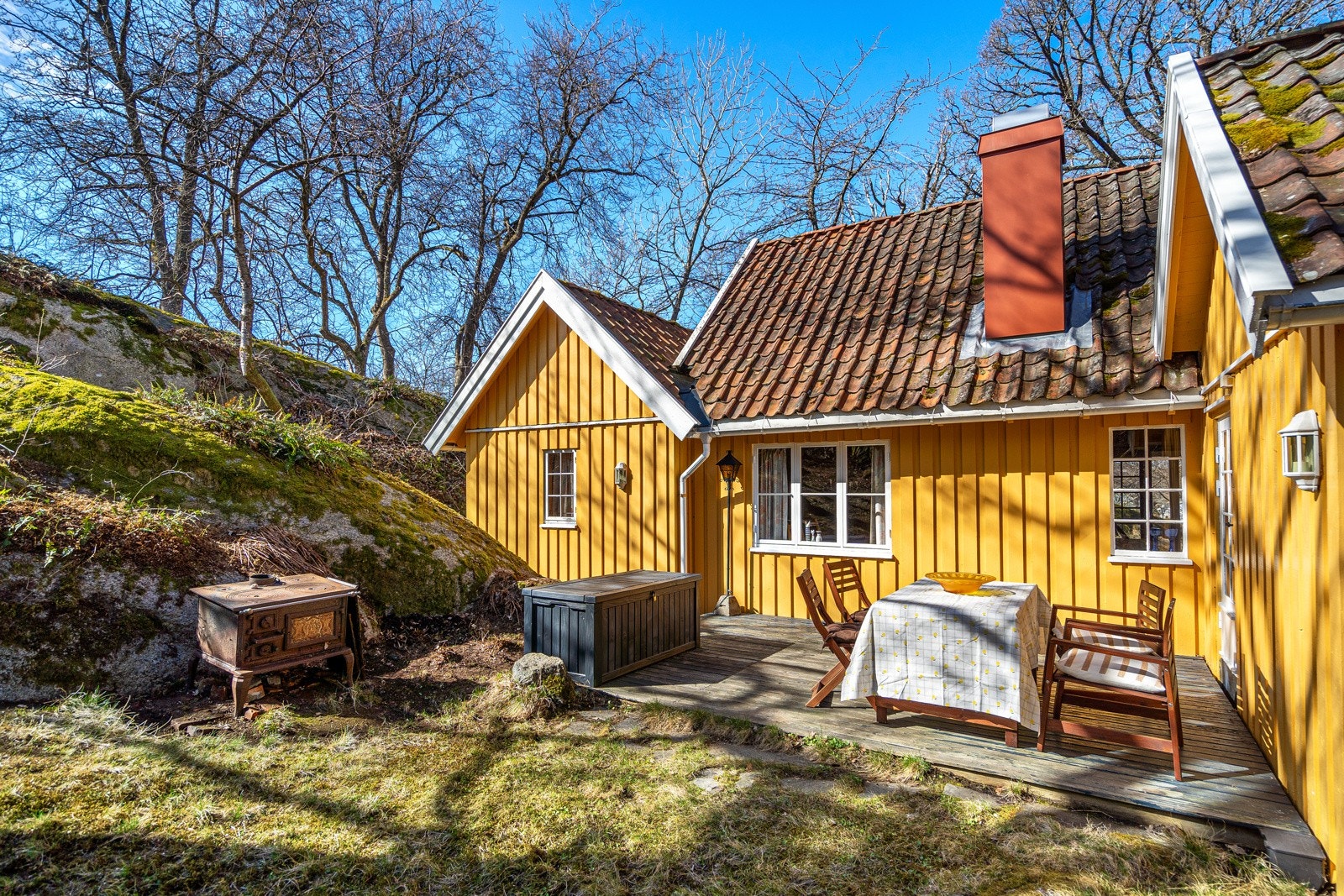 Her blir det lunt og varmt på fine sommerdager Galleribilde