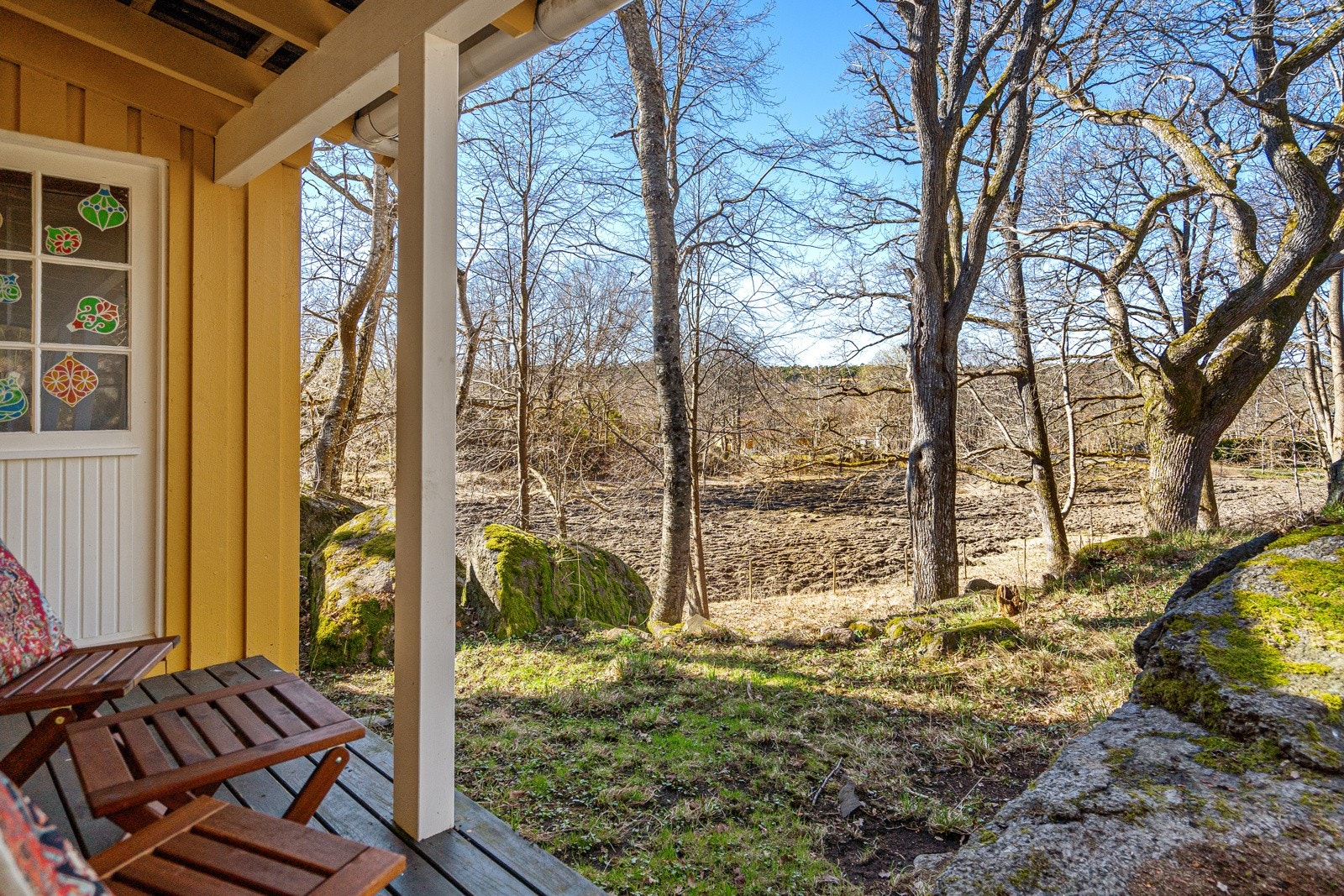 Fint utsyn ved svalgang - utsyn mot vest Galleribilde