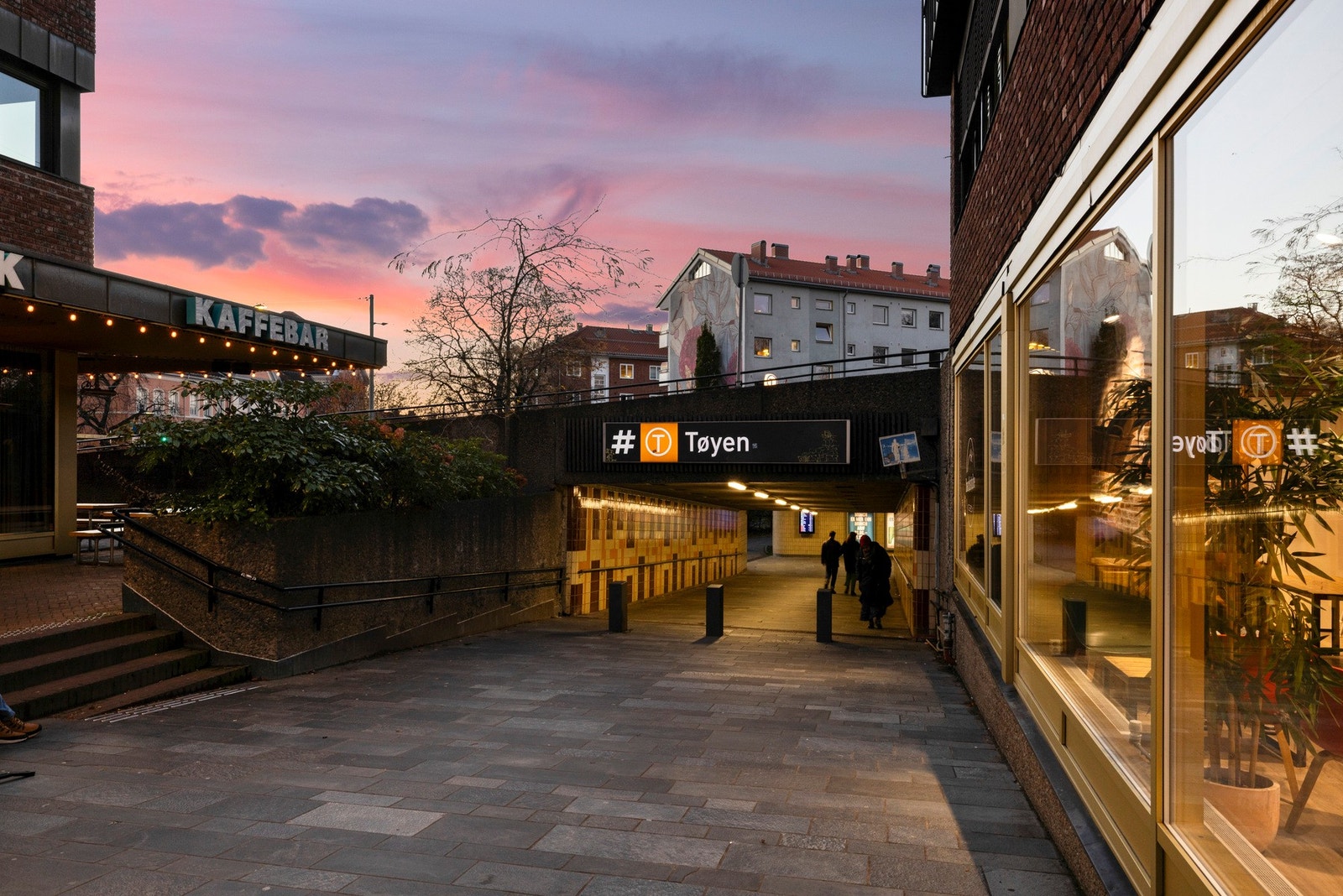 T-bane finner du på Tøyen torg. Galleribilde