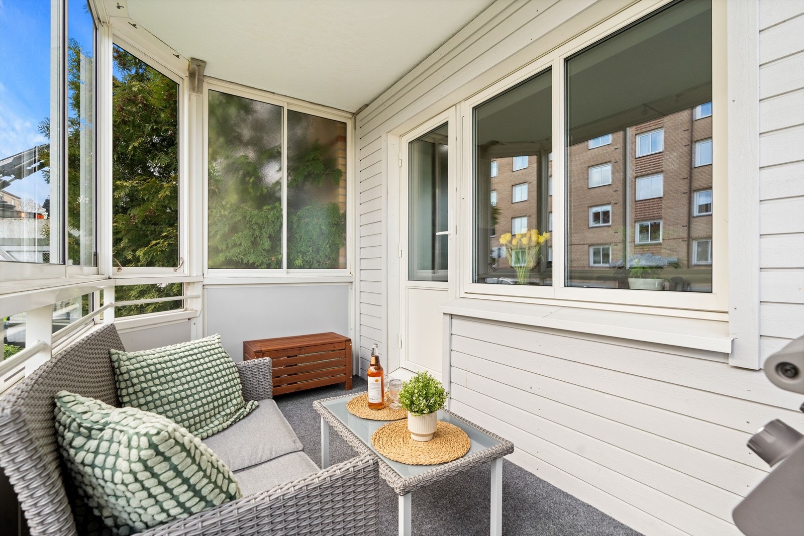 Her er det plass til sittegrupper, grill m.m. Galleribilde