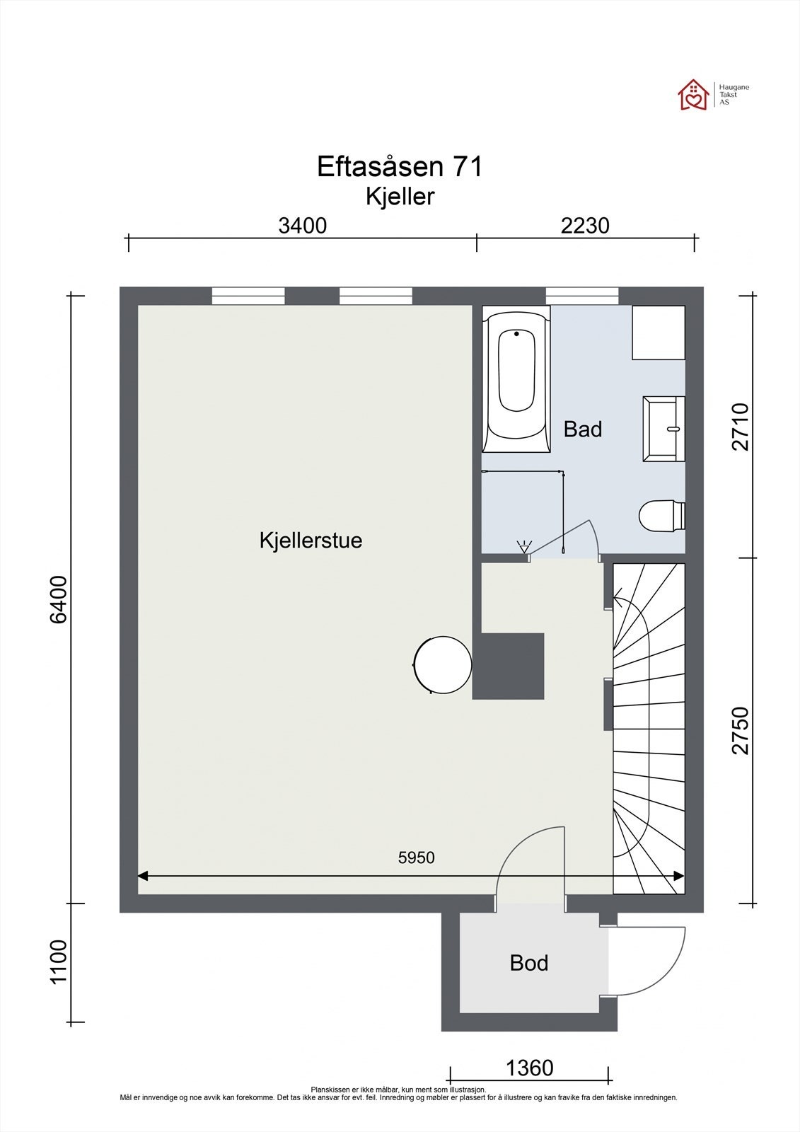 Planløsning kjeller Galleribilde
