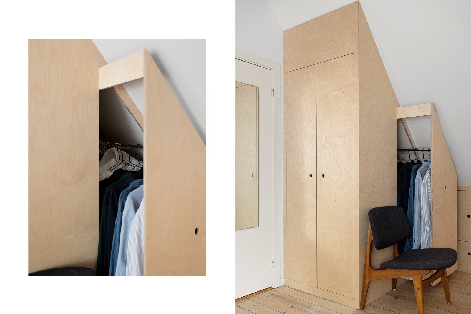 Montert av møbelsnekker fra Lorentzen Trevare. Galleribilde