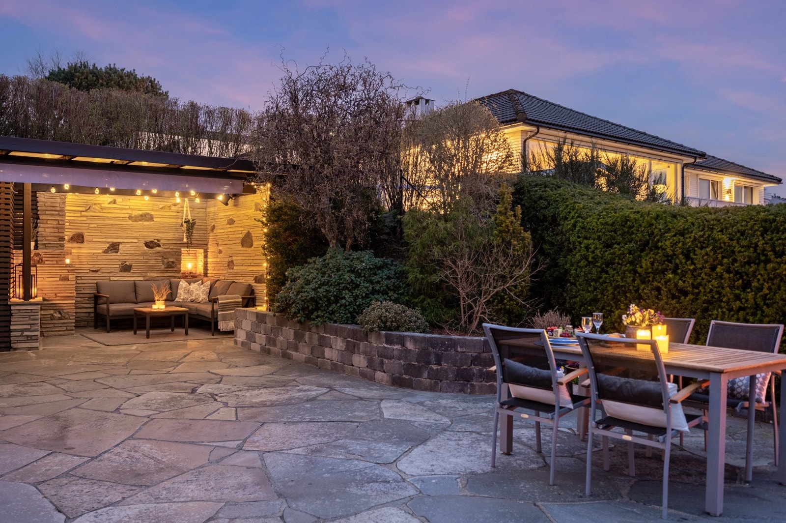 Praktisk utestue på terrassen. Galleribilde