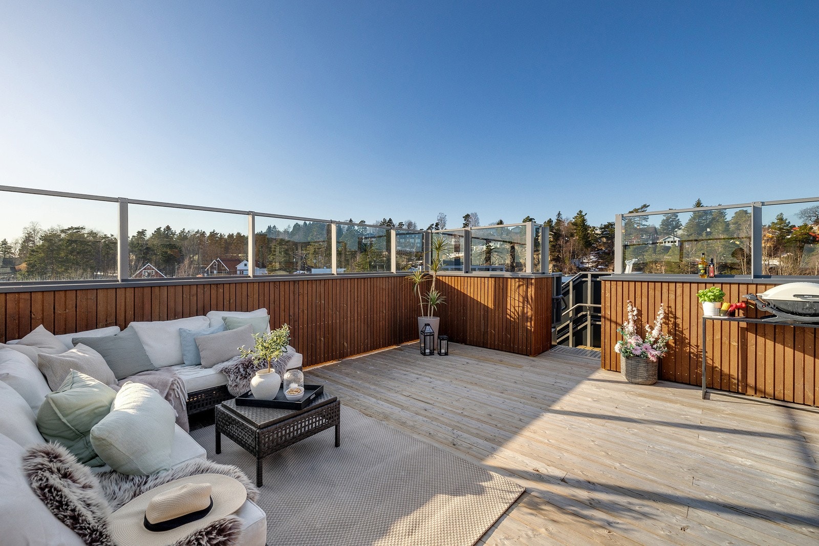 Terrassen har en fantastisk panorama utsikt Galleribilde