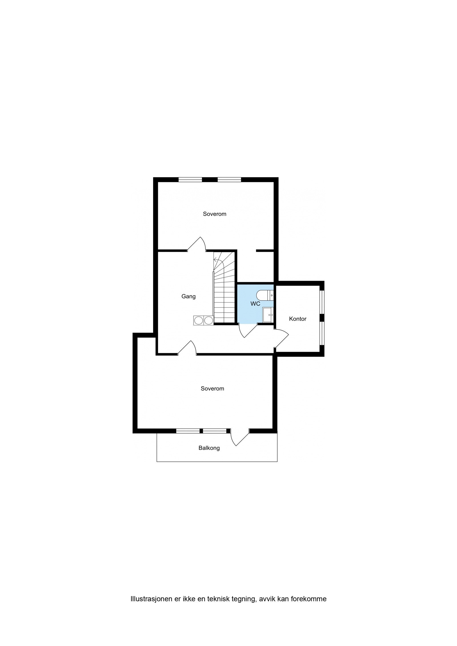 Plantegning 2. etasje. Galleribilde