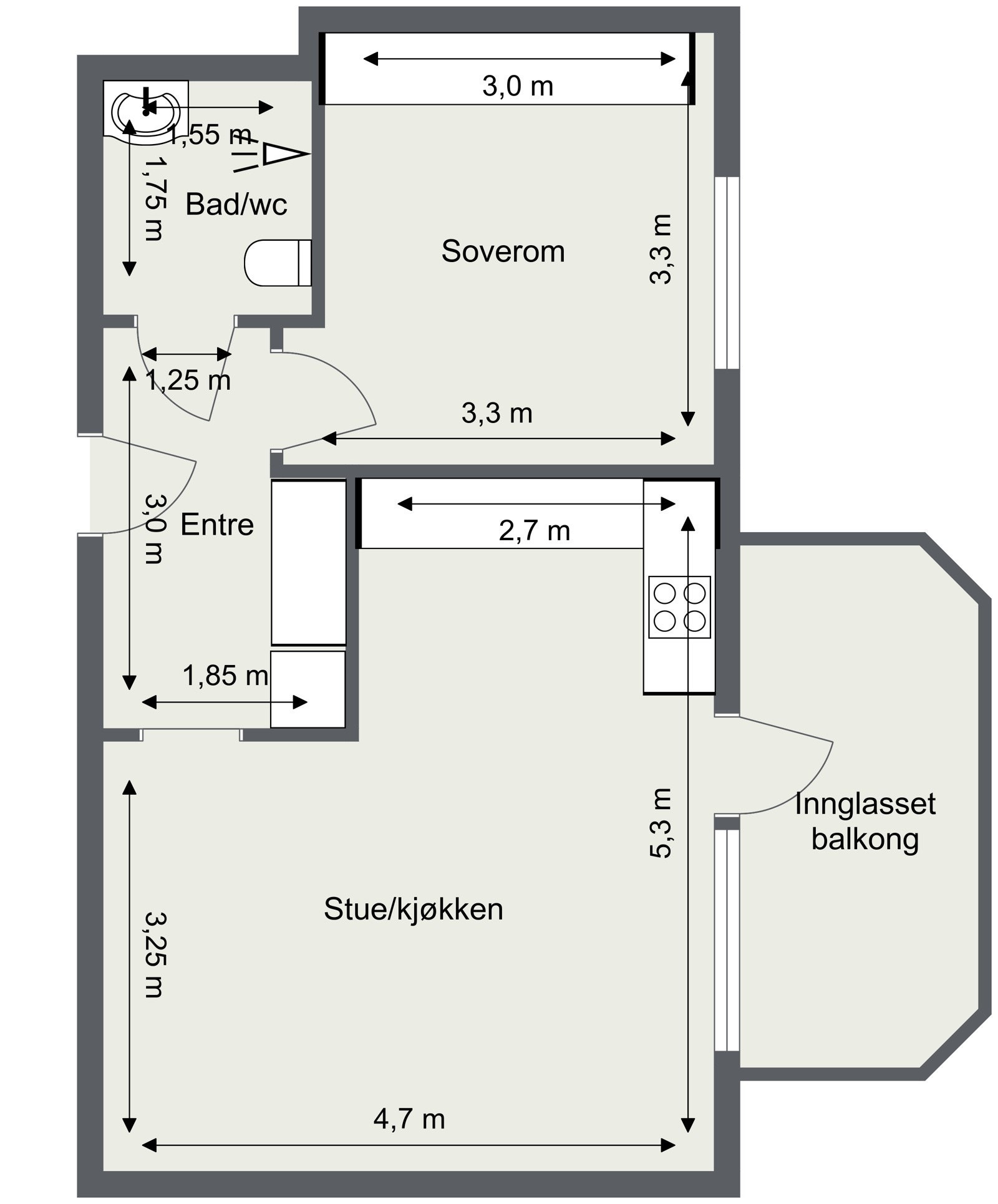 Plantegning Galleribilde