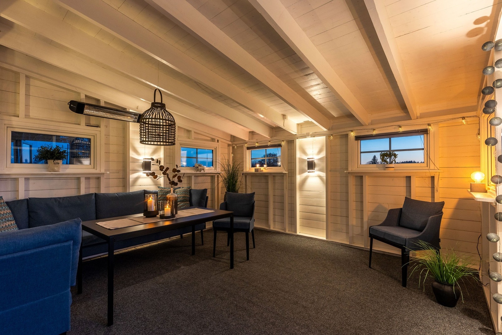 Hagestuen er romslig og kan møbleres etter behov. Galleribilde