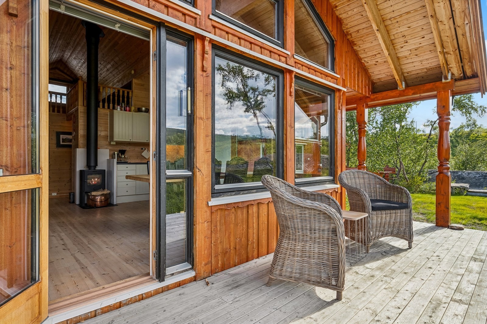 Overbygget terrasse mot vest Galleribilde