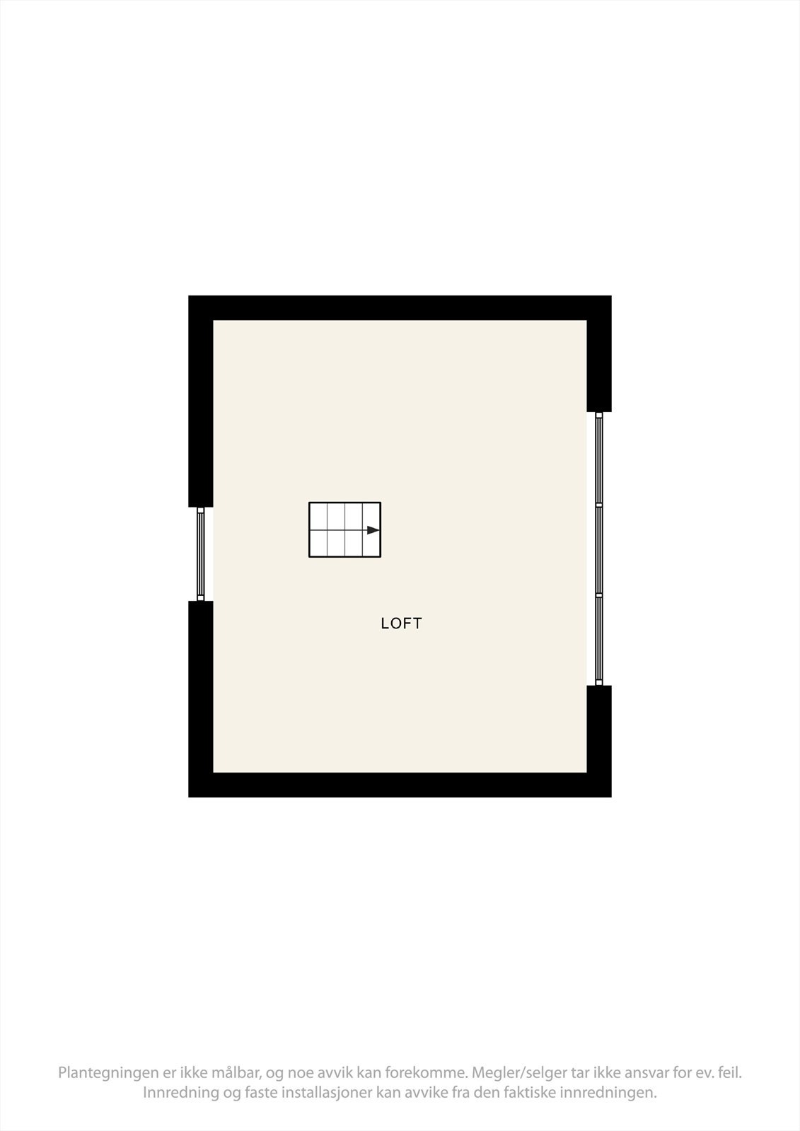 Plantegning hems (anneks) Galleribilde