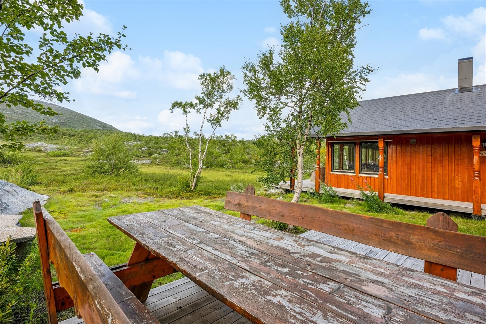 Hytten ligger svært usjenert, et godt stykke fra nærmeste nabo Galleribilde