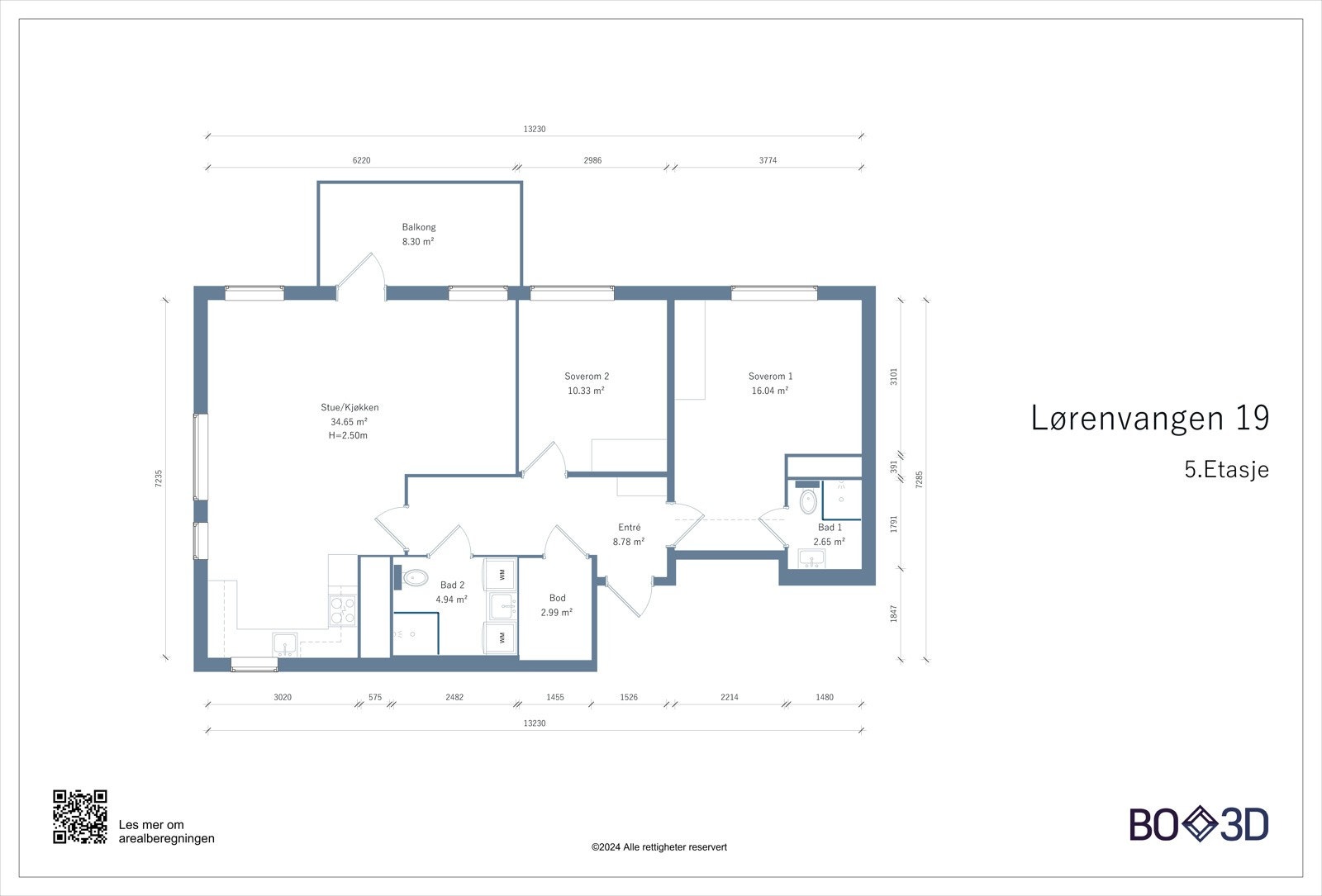 Plantegning Galleribilde